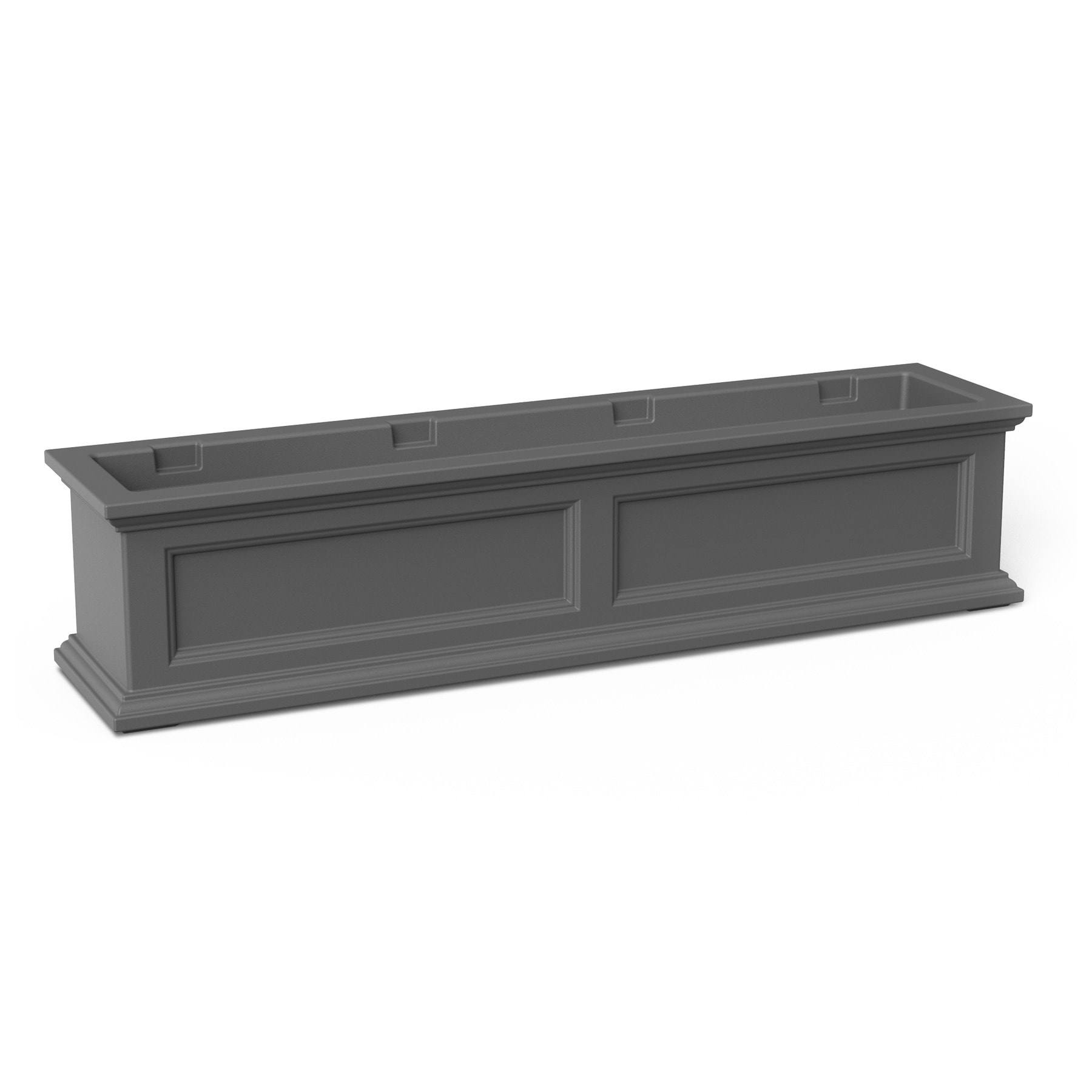 Graphite Gray 48-Inch Polyethylene Outdoor Window Box