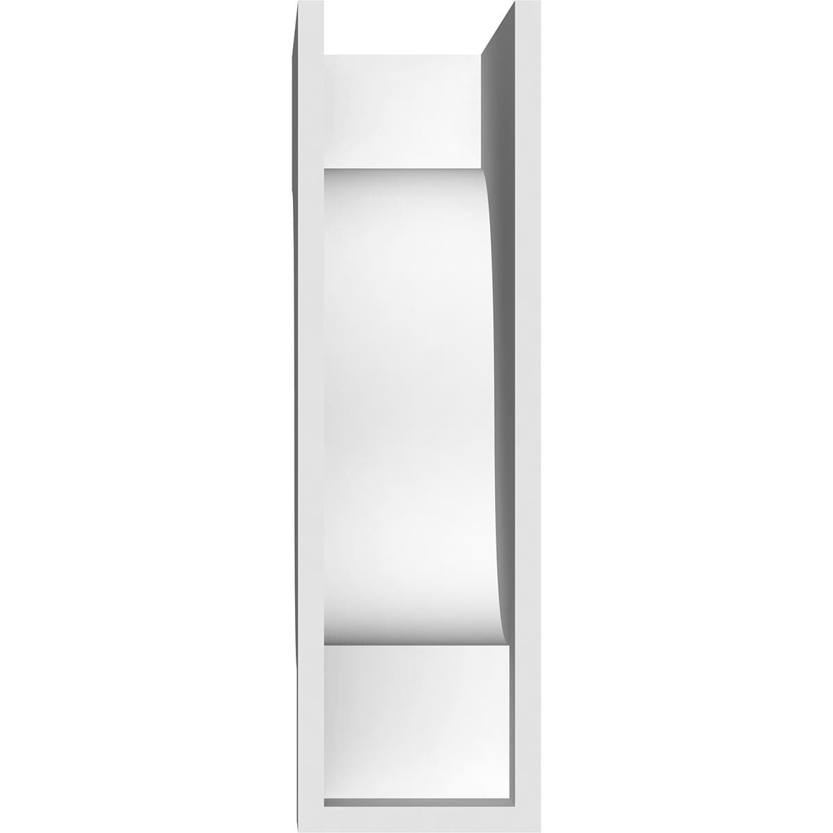 White PVC Architectural Grade Decorative Corbel 3"W x 8"D x 12"H
