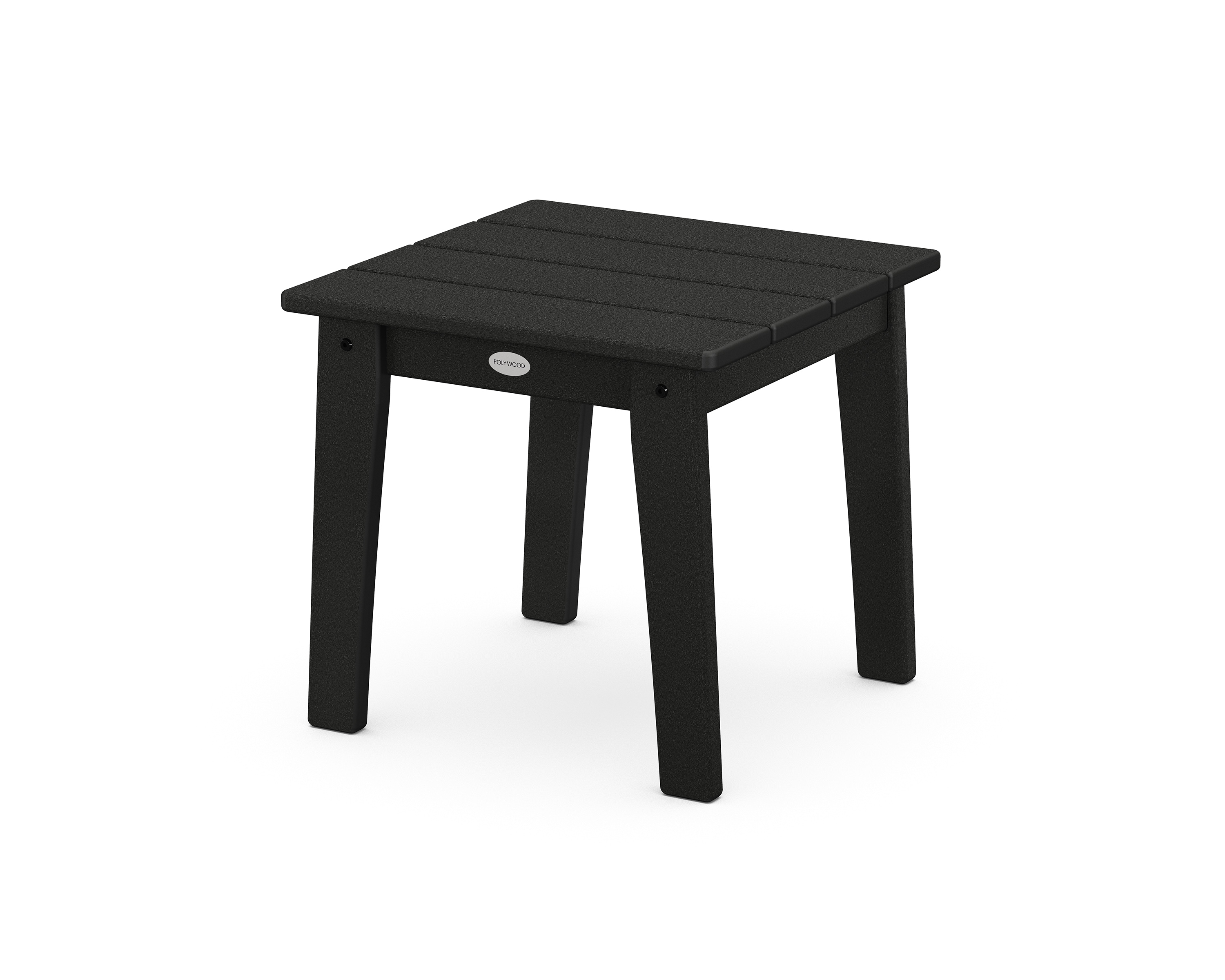 POLYWOOD CTL19BL Lakeside Square Outdoor End Table 18.25-in W x 18.32-in L