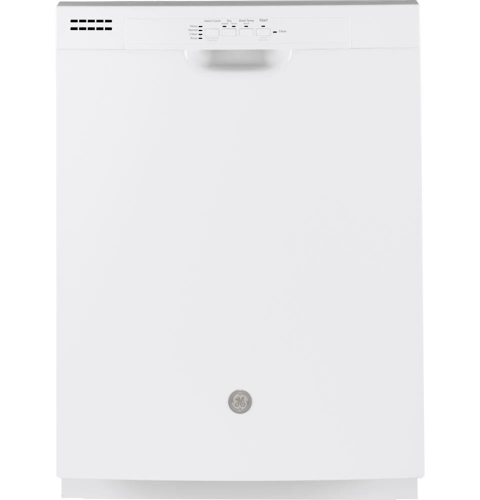 GE Dry Boost Front Control 24-in Built-In Dishwasher (White