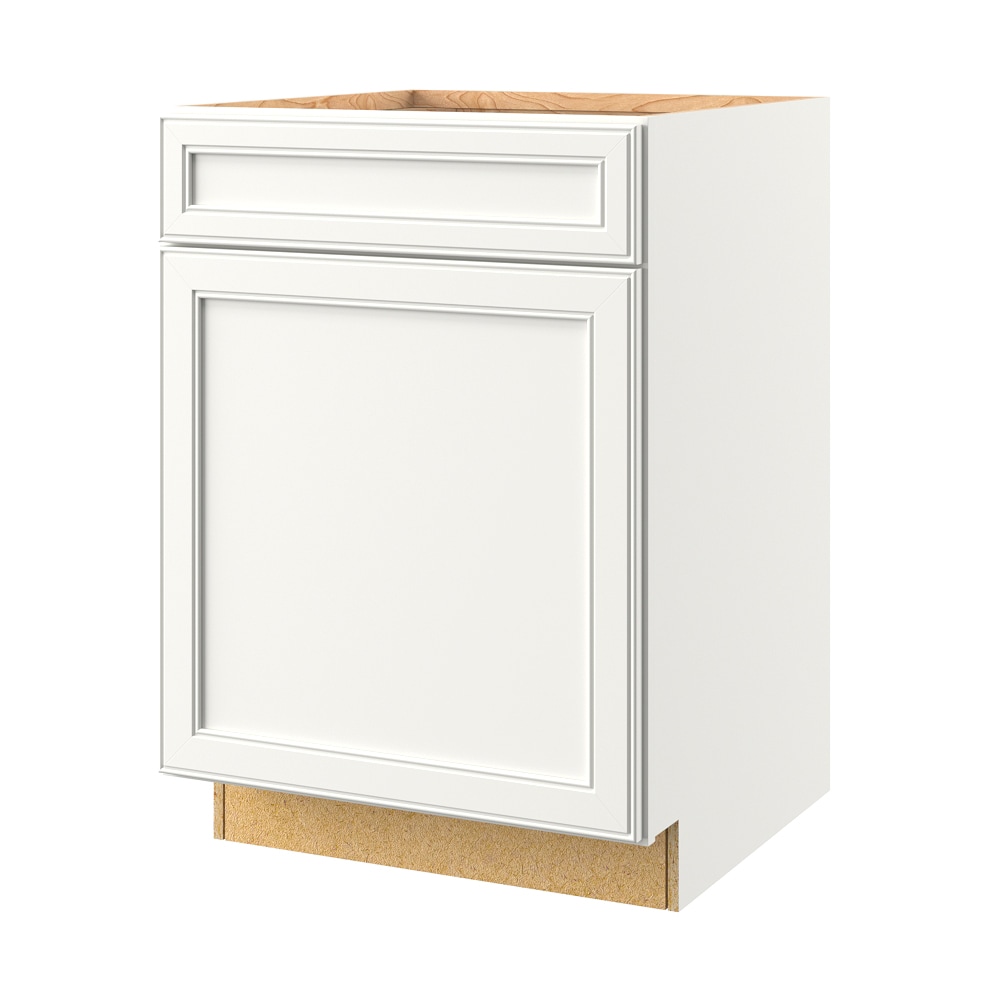 allen + roth 20240MK McKeller 24-in W x 34.5-in H x 24-in D Linen Base Fully assembled Cabinet (Flat Panel Shaker)