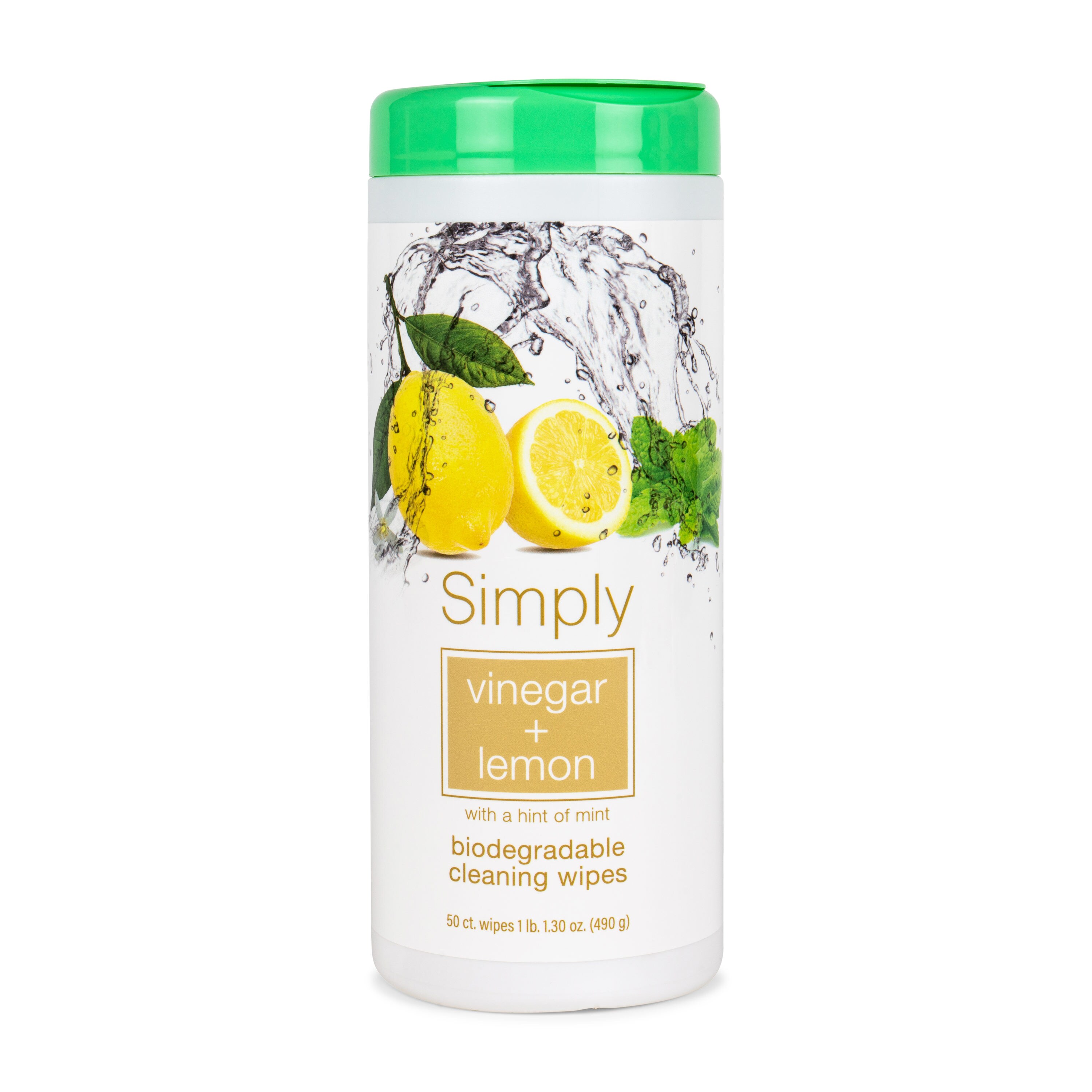 Simply 50-Count Vinegar + Lemon Wipes All-Purpose Cleaner in the