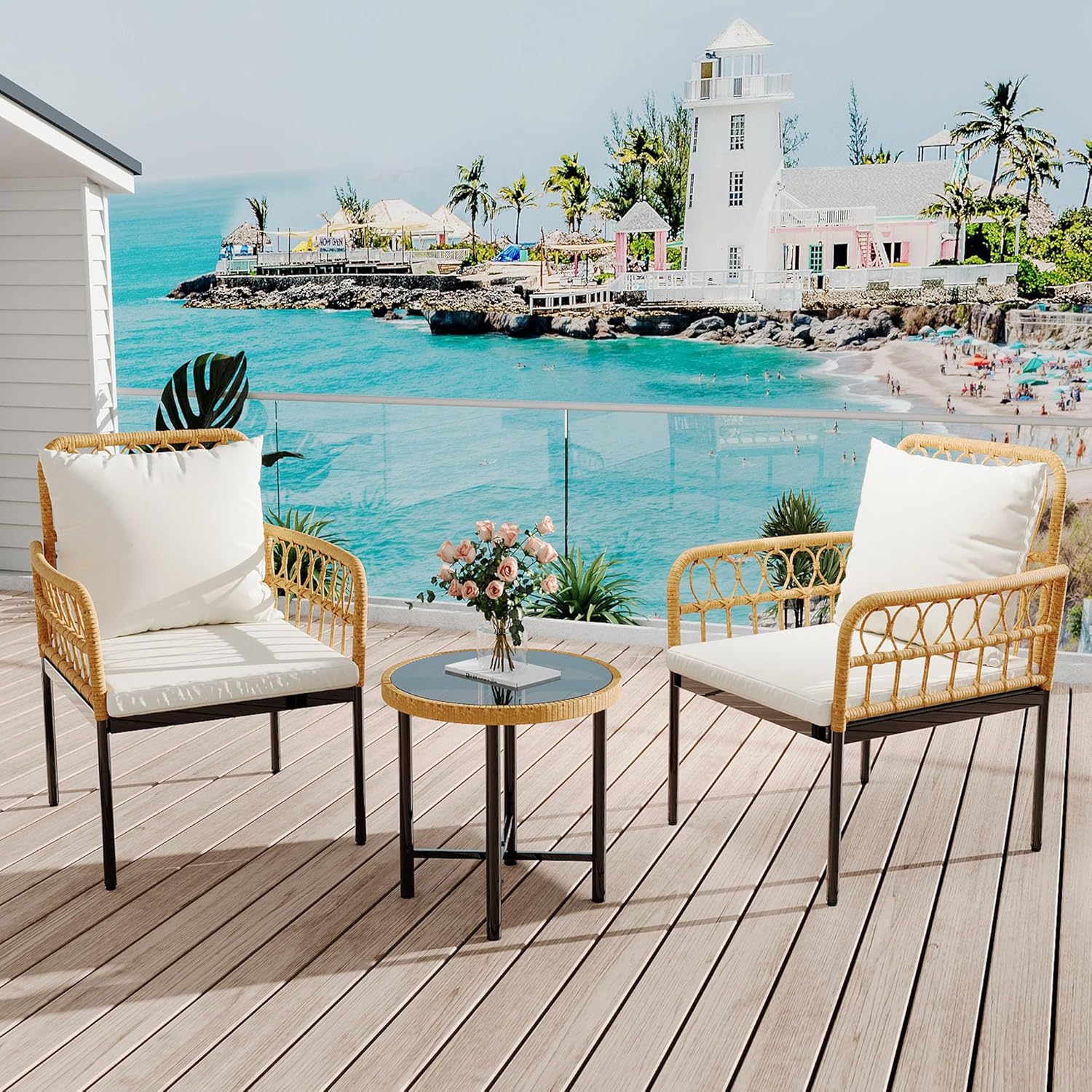 Qeetex LXL-PHO-34U67U3E Patio-Conversation-Sets - View #3