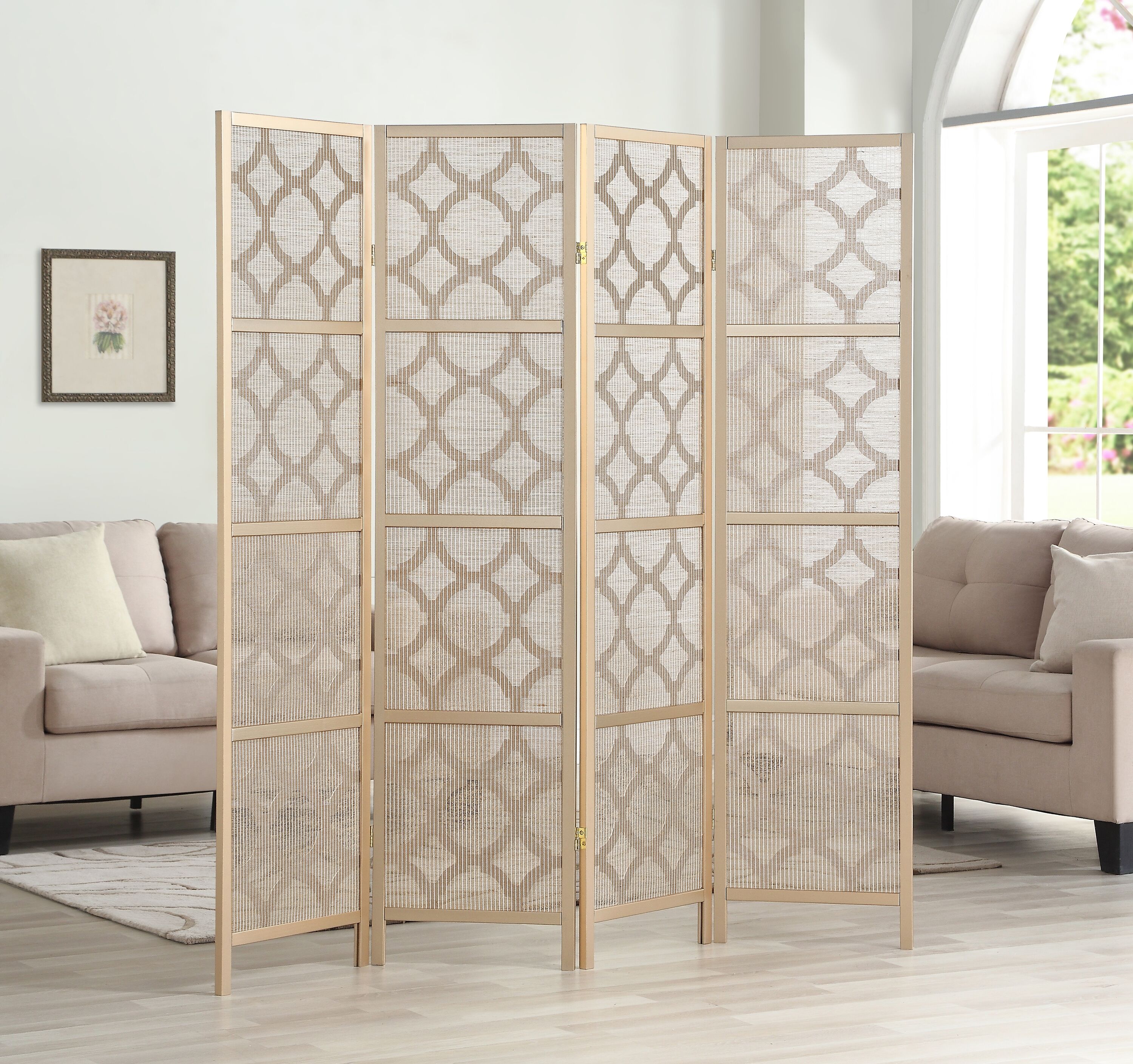 Roundhill Furniture RD044GL Indoor-Privacy-Screens - View #3
