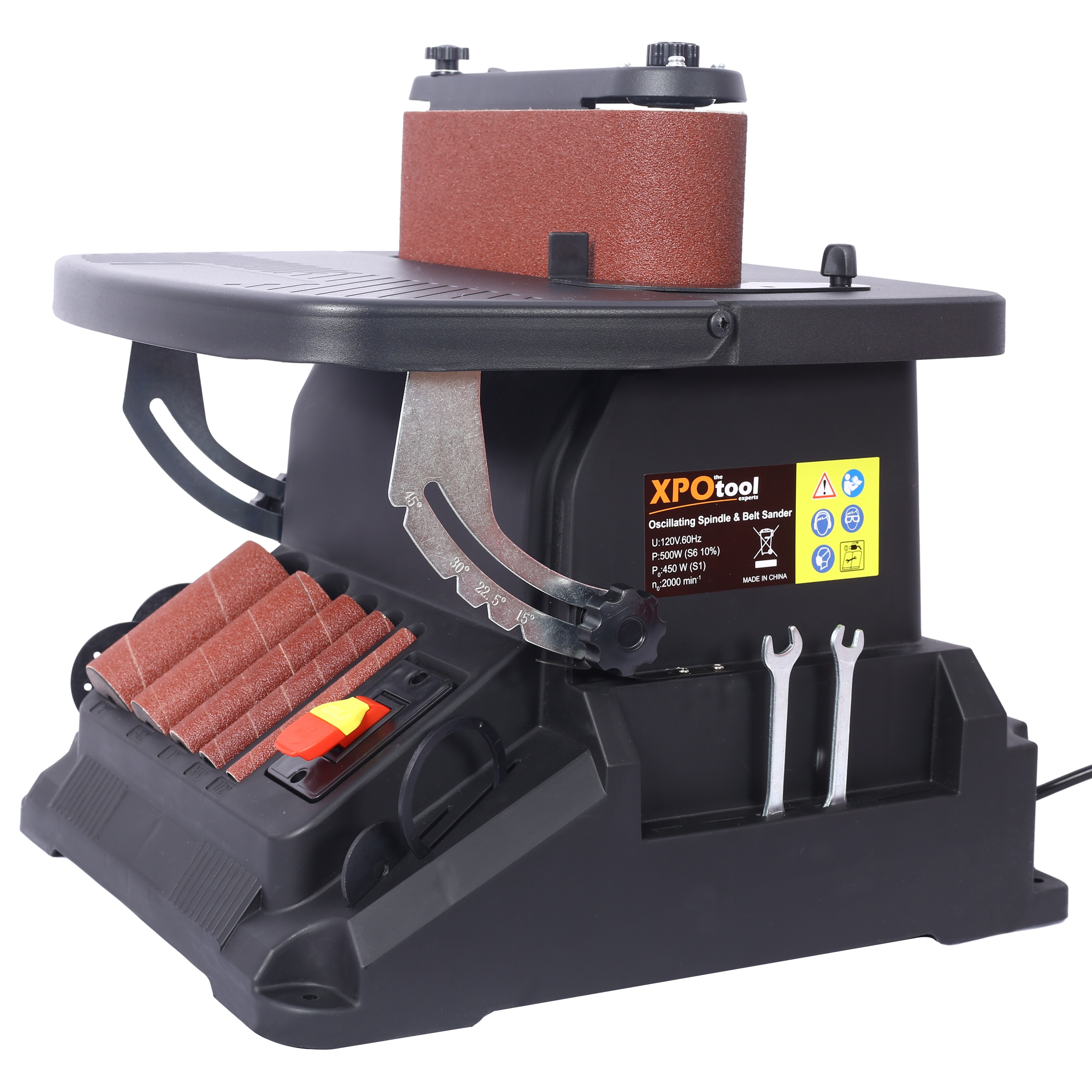 Tinyhomie Vertical Oscillating Spindle Sander and Belt Sander 2 IN 1 Combination Woodworking Machine #LW-JA-182389W465P