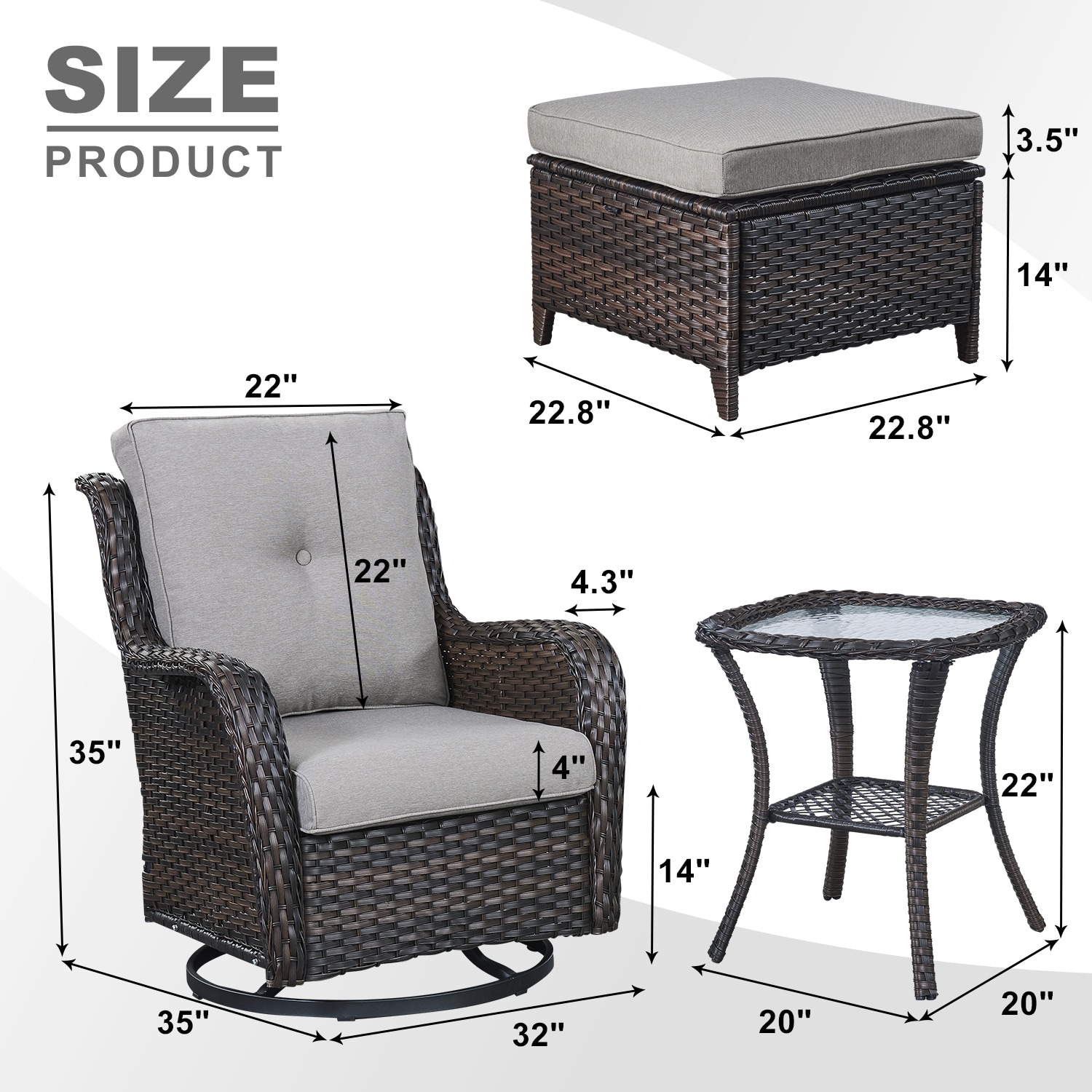 Rilyson FS023025014-3 Patio-Conversation-Sets - View #4