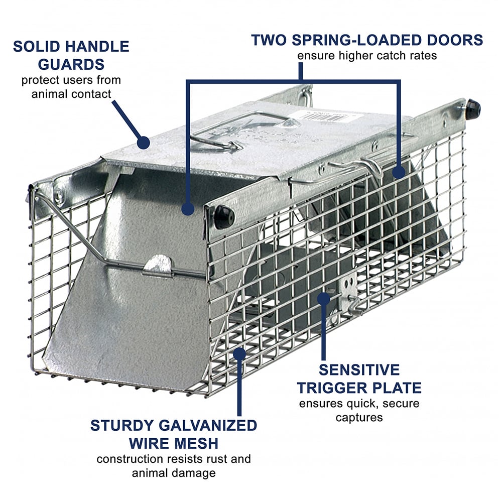 Havahart Animal Traps. Humane, simple, effective all-metal traps; harm-  less to animals and humans. Easy to bait and easy to set. No. 2. For  Squirrels, Rats. Rabbits, Chipmunks, etc. 7 x