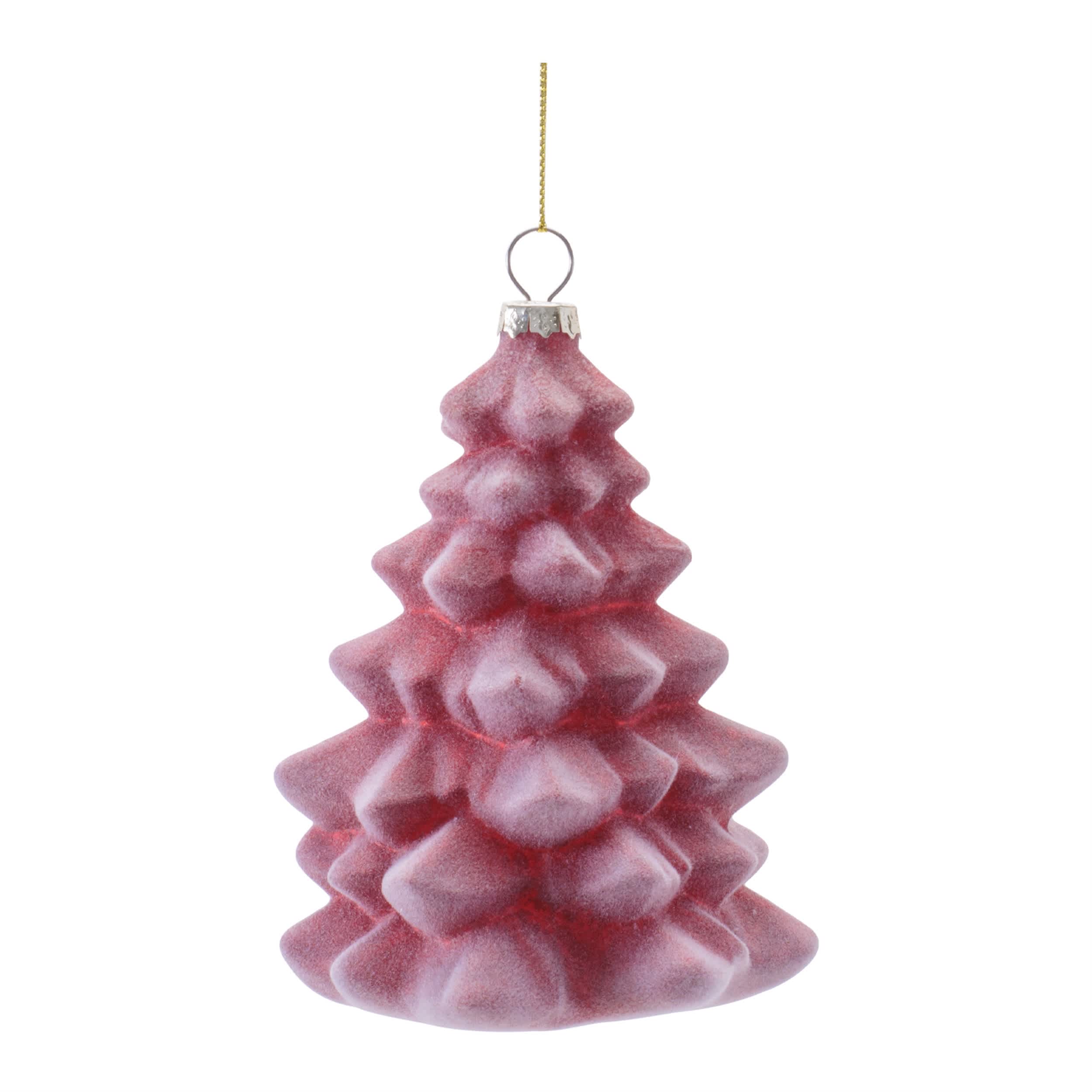 Melrose International Glass Tree Ornaments (Set of 6)
