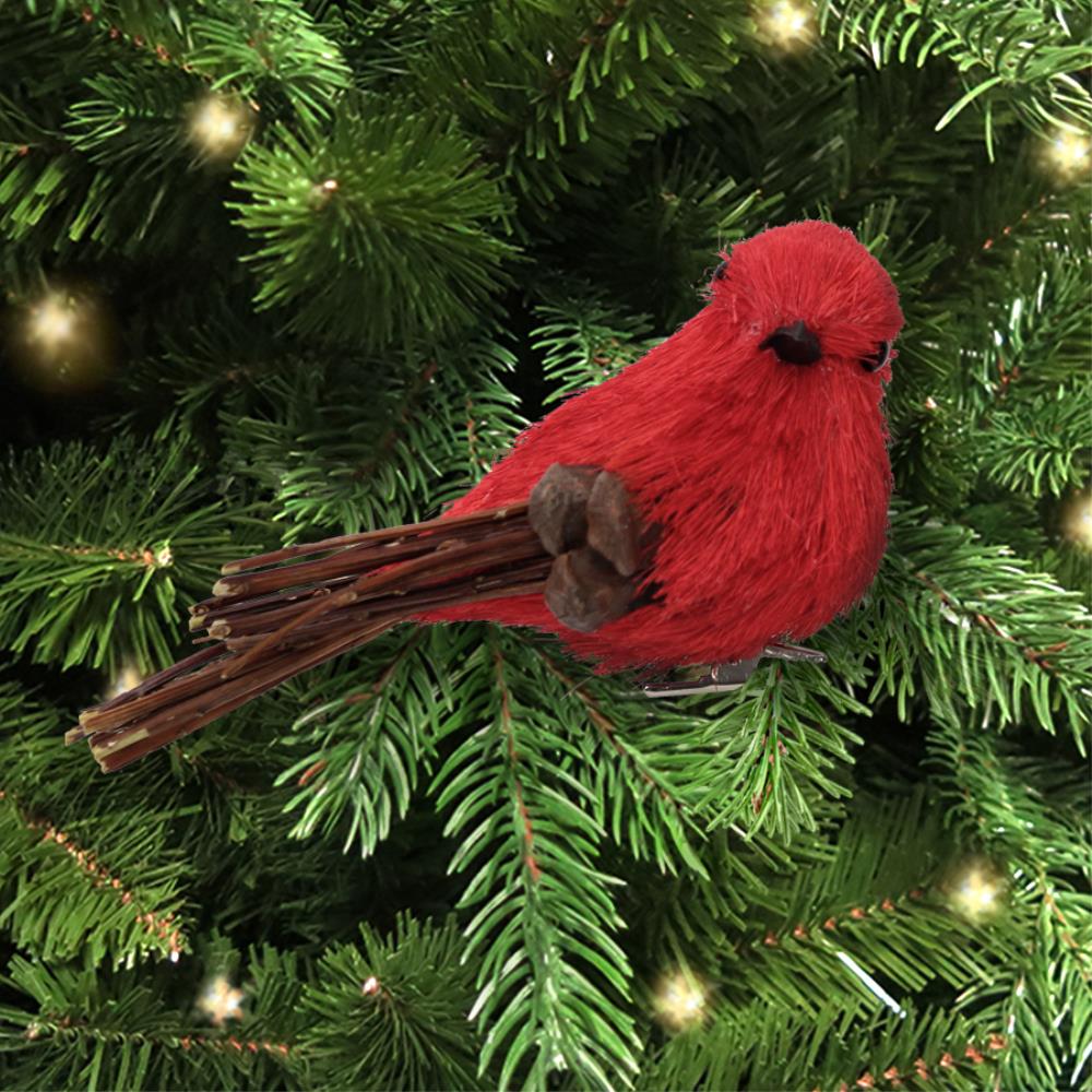 Holiday Living Red Sisal Bird Indoor Ornament at Lowes.com