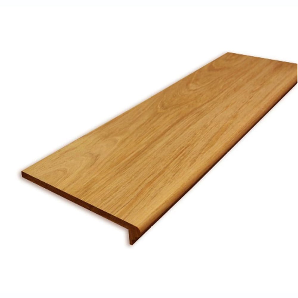Stairtek XBTBC1148 Retread 48-in x 11.5-in x 0.625-in Unfinished Brazilian cherry Bullnose Stair Tread