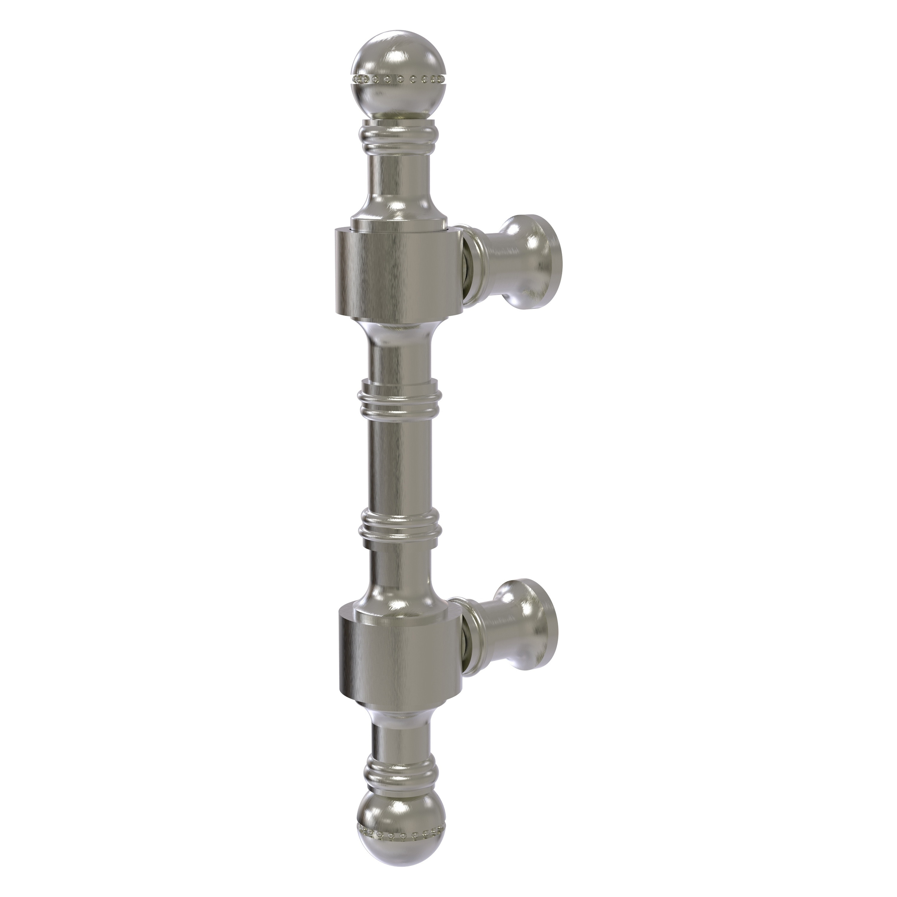 Allied Brass RD-3/3-SN Retro Dot 3-in Center to Center Satin Nickel Cylindrical Bar Drawer Pulls