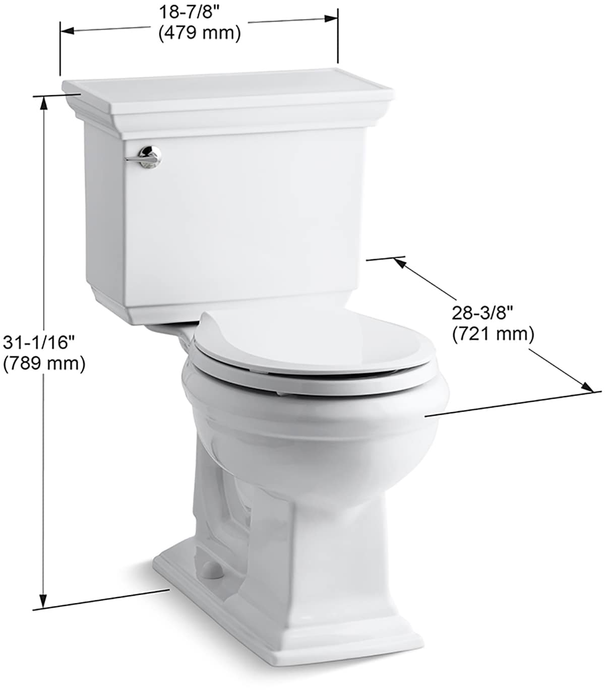 KOHLER 3933-0 toilets - View #2