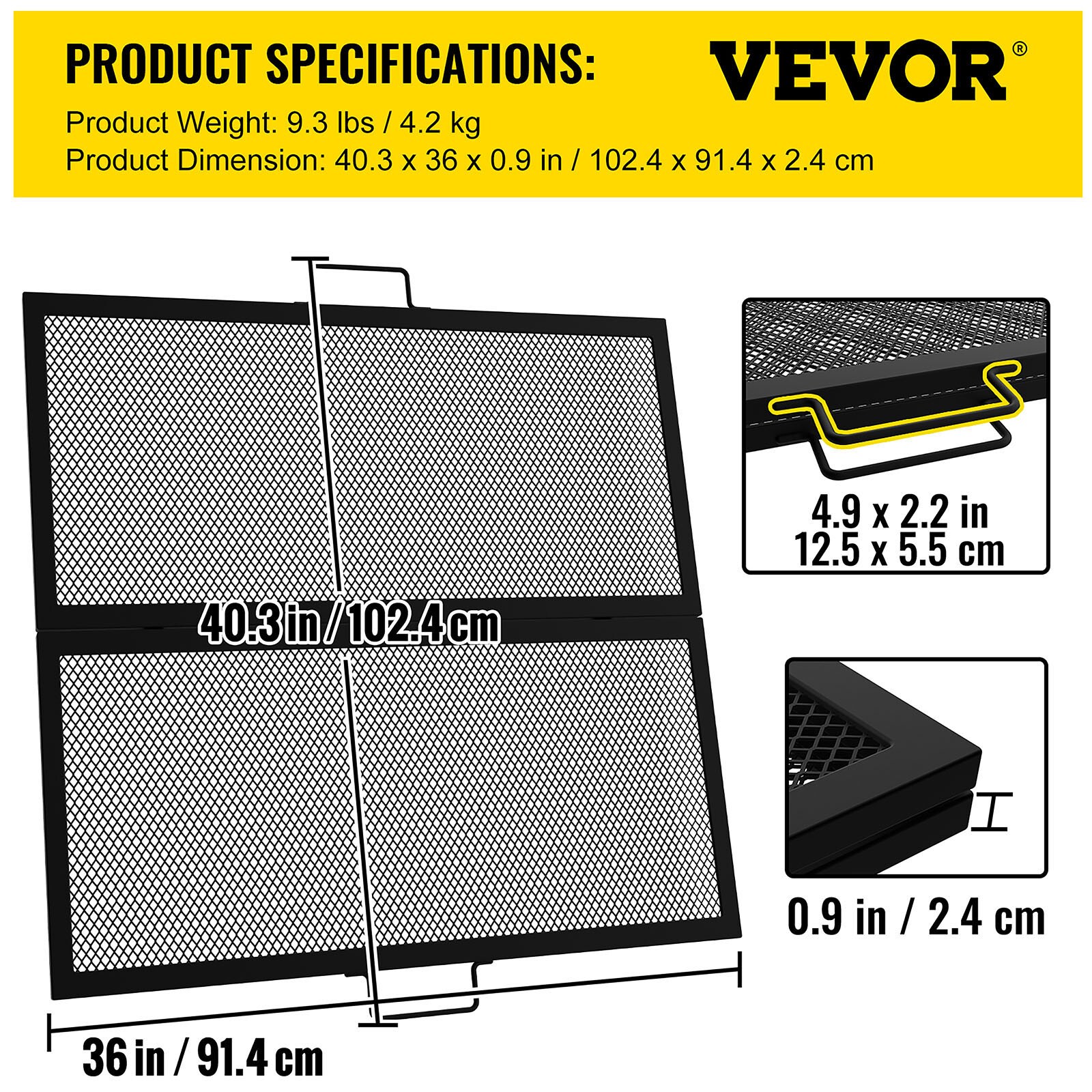 VEVOR FXWZLPYCH3636X1N1V0 Gas-Grill-Cookgrates-Warmracks - View #8