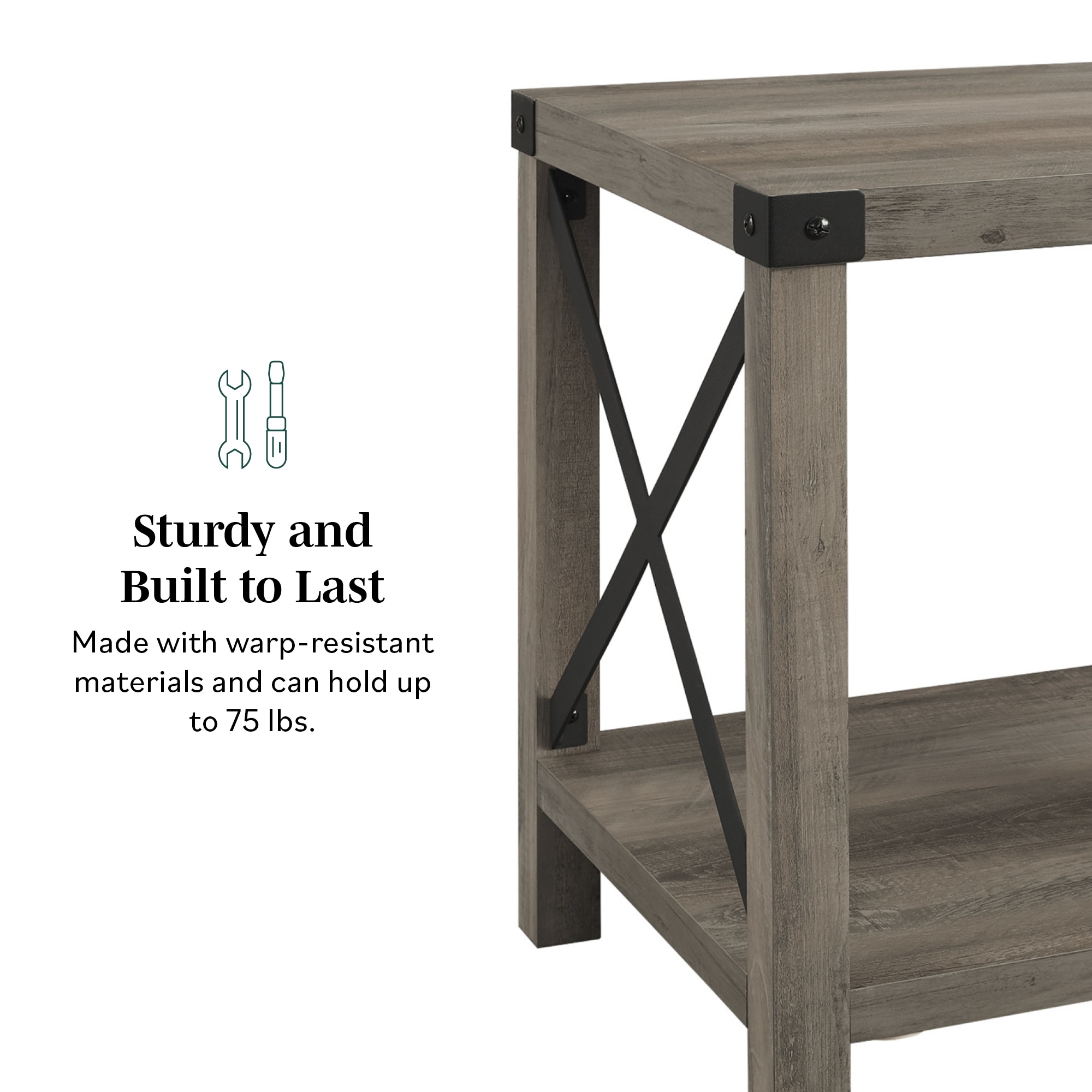 Walker Edison LWF18MXSTGW End-Tables - View #7