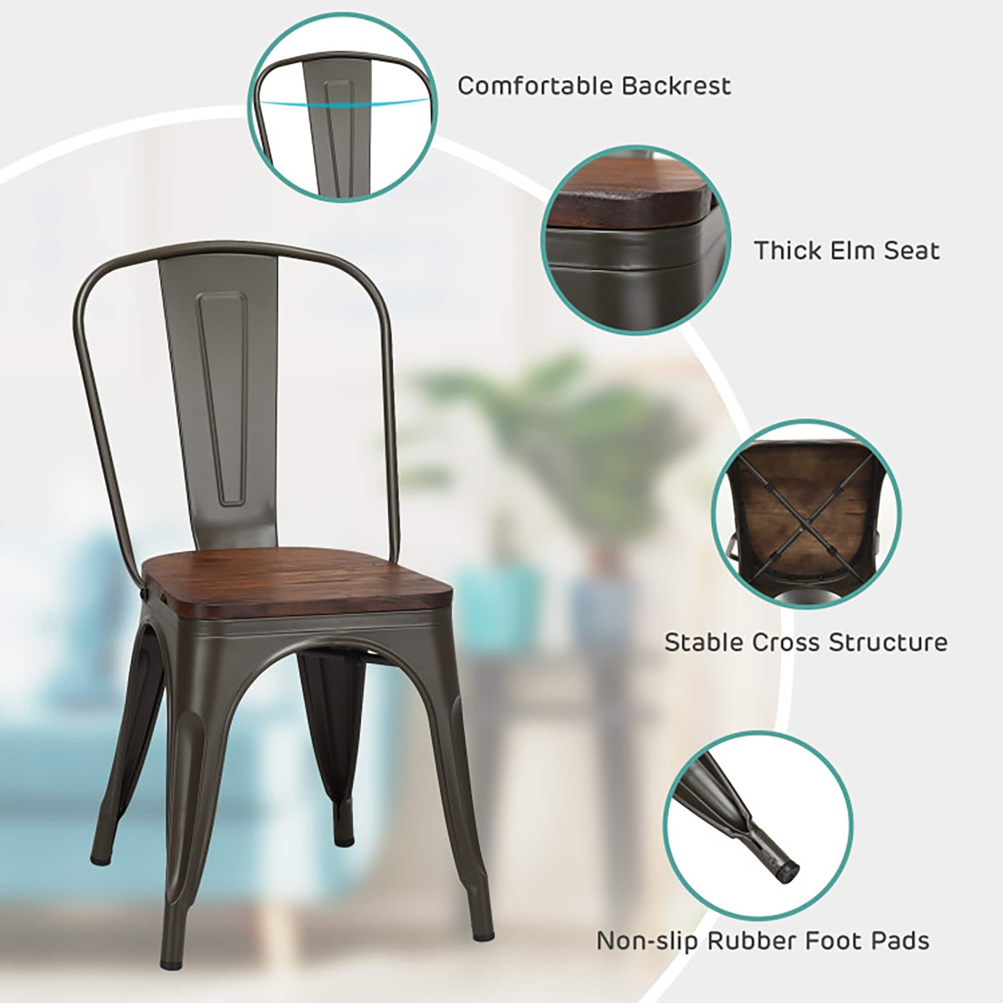 Sumyeg WF-HW65270-LA Dining-Chairs - View #6