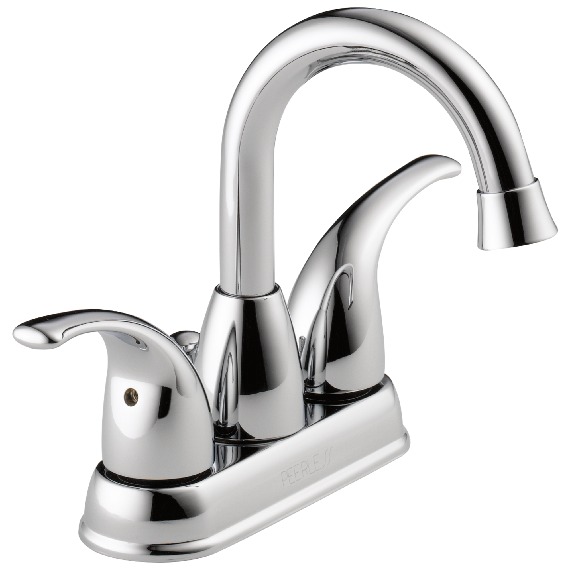 Peerless Tempo Chrome 2-handle 4-in centerset WaterSense High-arc Bathroom  Sink Faucet with Drain in the Bathroom Sink Faucets department at