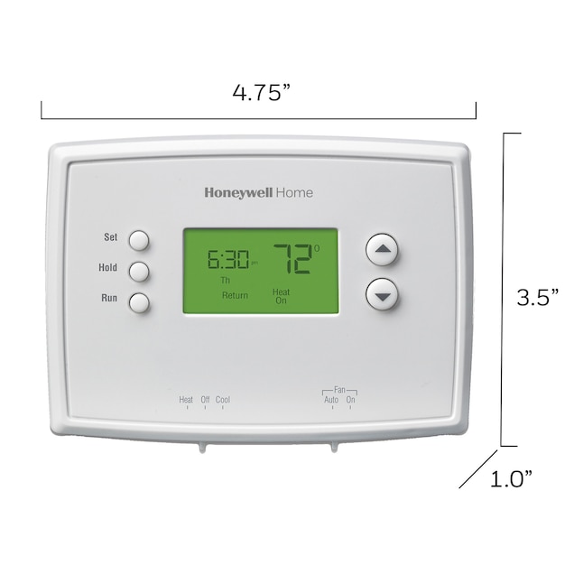 Honeywell Home RTH2510B 24-Volt 7-day Programmable Thermostat in the  Programmable Thermostats department at