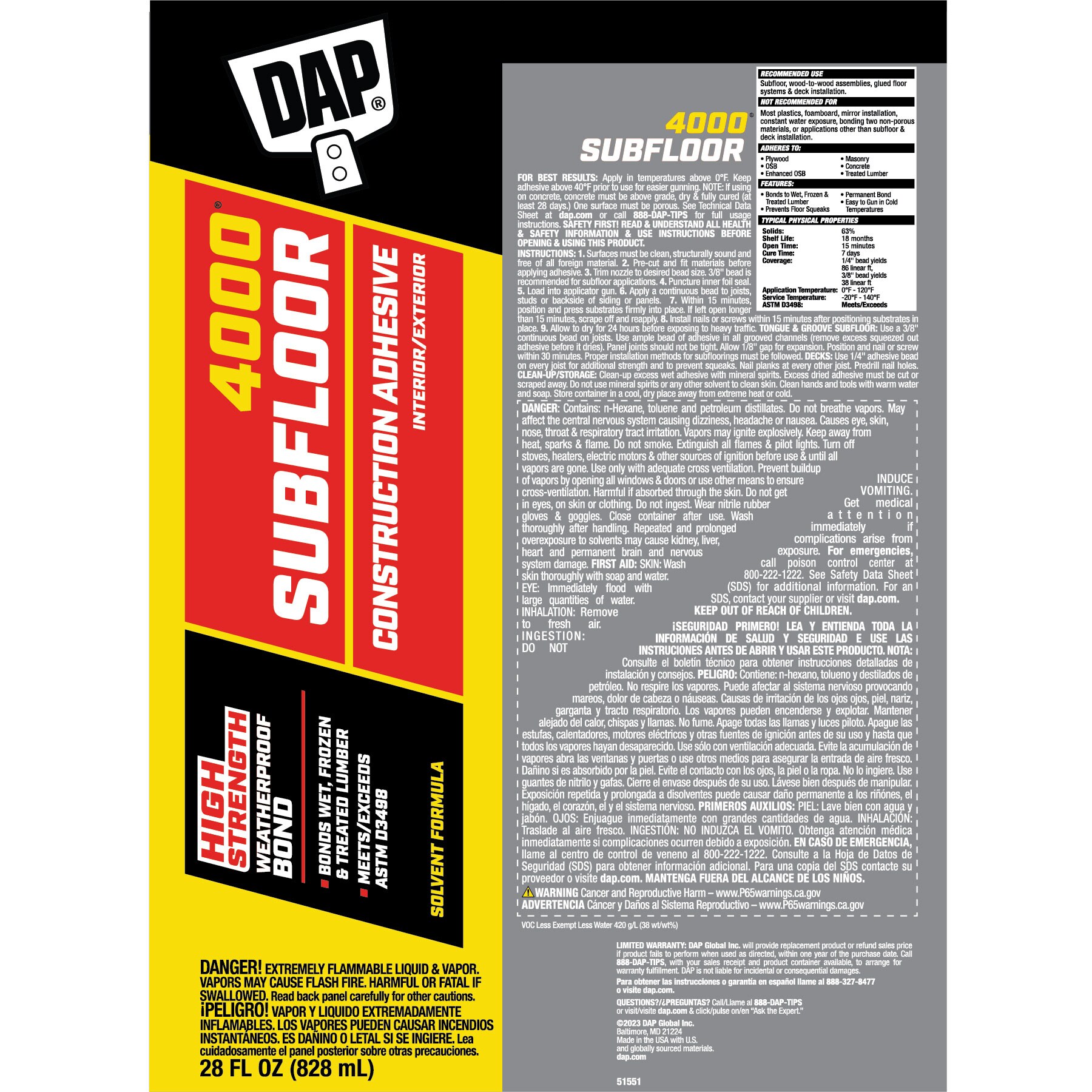 DAP 7079825117SOS Construction-Adhesive - View #9