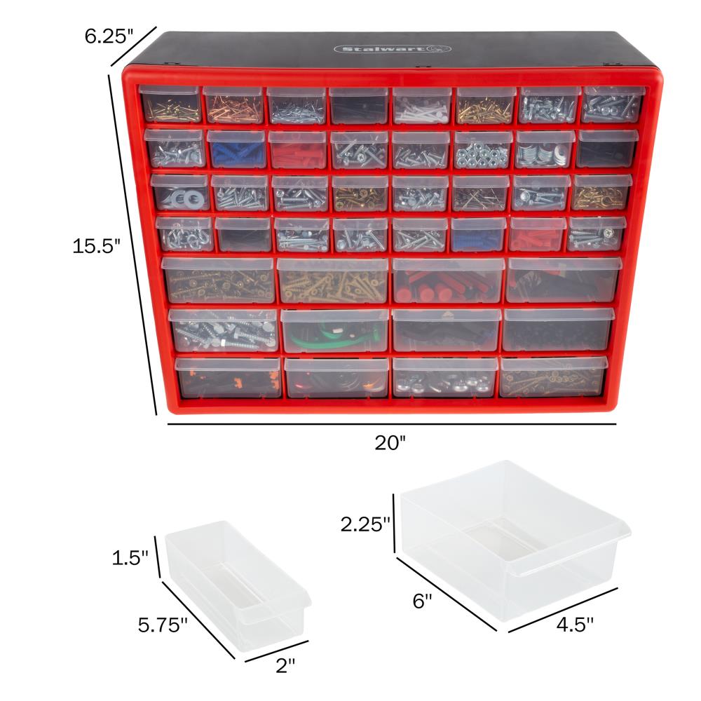 Fleming Supply 170954UXI 24 Drawer Storage Plastic Organizer for Deskt
