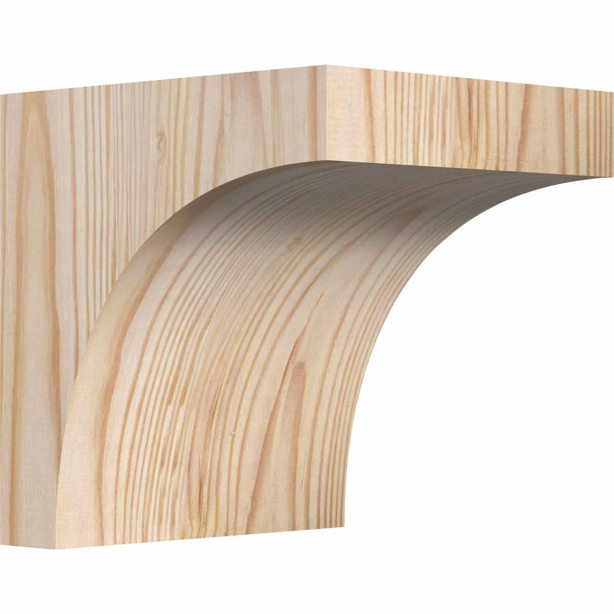 Ekena Millwork COR06X06X06HUN00SDF 5.5-in x 6-in x 6-in Huntington Unfinished Douglas Fir Wood Paintable/Stainable Corbel