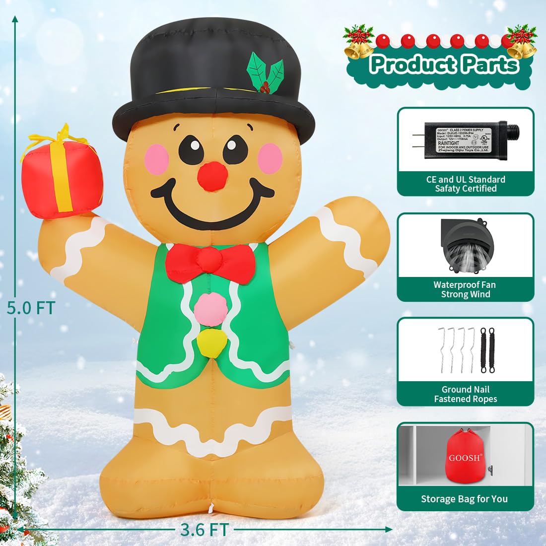 GOOSH DJ-SD-27151 Christmas-Inflatables - View #6