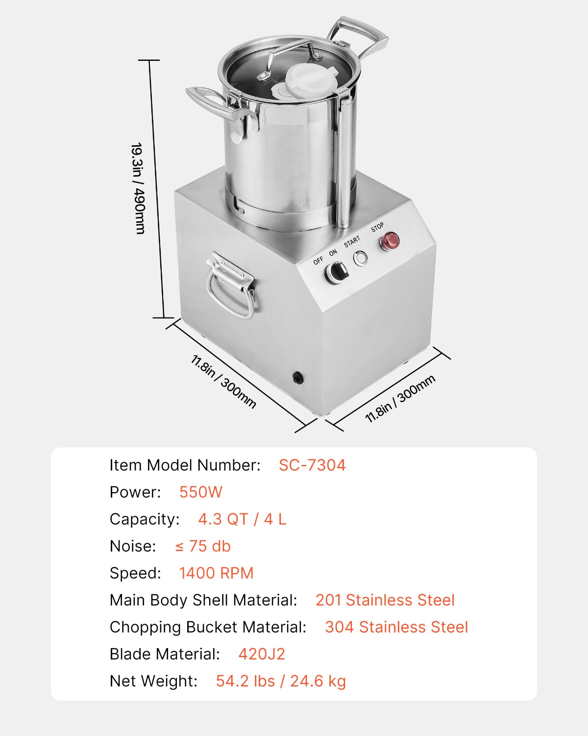 VEVOR SCSYSPQSJ4L506313V1 Food-Slicers - View #7