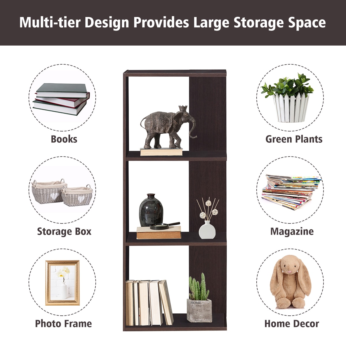 Costway HW63099 bookcases - View #4