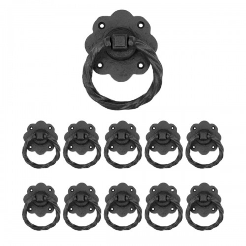 RENOVATORS SUPPLY MANUFACTURING 25745 Category: Cabinet Hardware Accessories 10 -Pack Antique Black Black Cabinet hardware kit