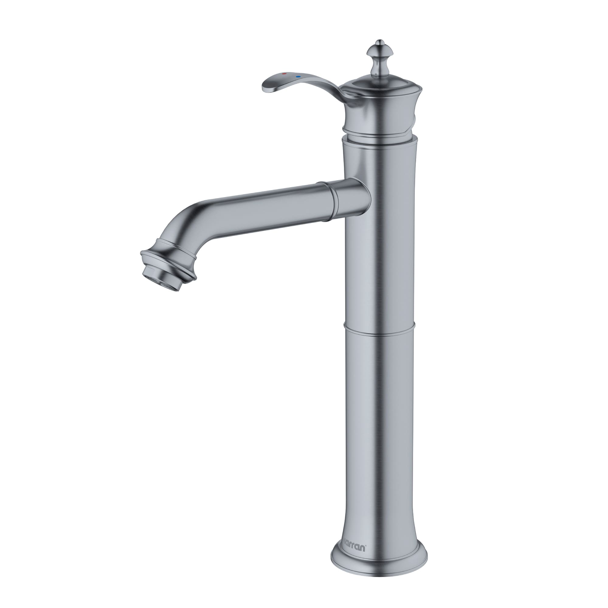 Karran KBF472SS Vineyard Stainless Steel Vessel 1-handle WaterSense Low-arc Residential Handle Bathroom Sink Faucet with Drain