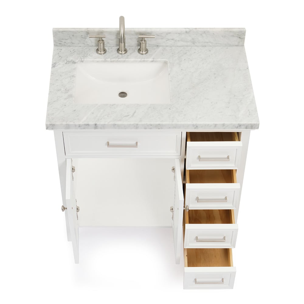 ARIEL D037S-L-VO-WHT Bath-Vanity-Combo - View #6