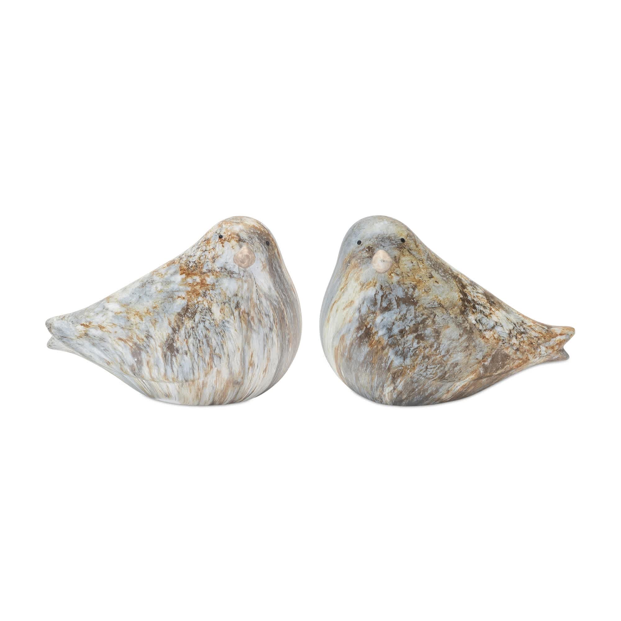 Melrose International 85559DS Bird (Set of 2) 4.5H Terra Cotta
