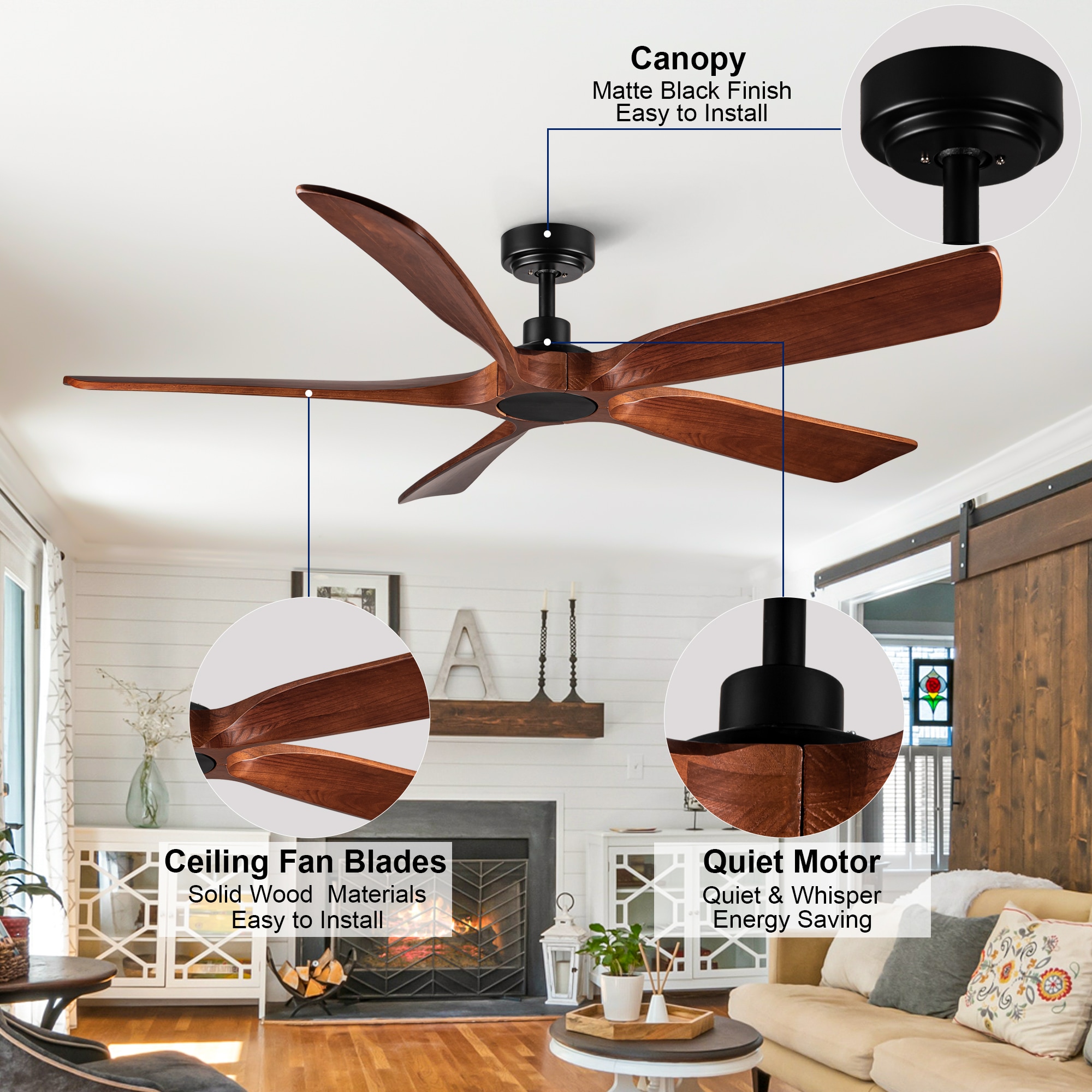 YUHAO LSDC1149BKM60 Ceiling-Fans - View #15