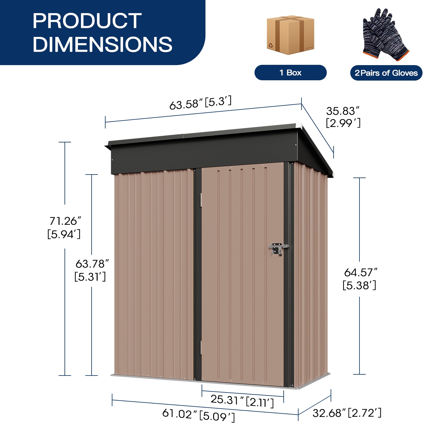 AOXUN G37007 Metal-Storage-Buildings-Sheds - View #5