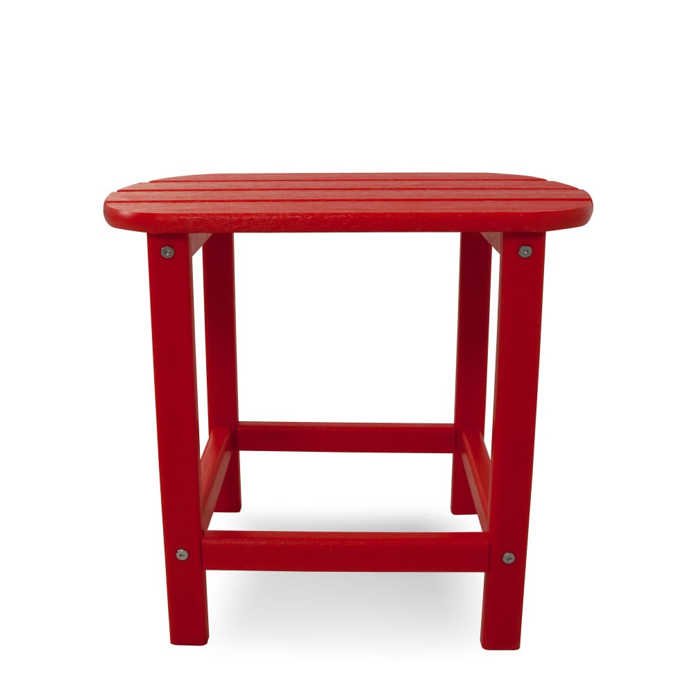 Sunset Red 18" POLYWOOD Outdoor Side Table