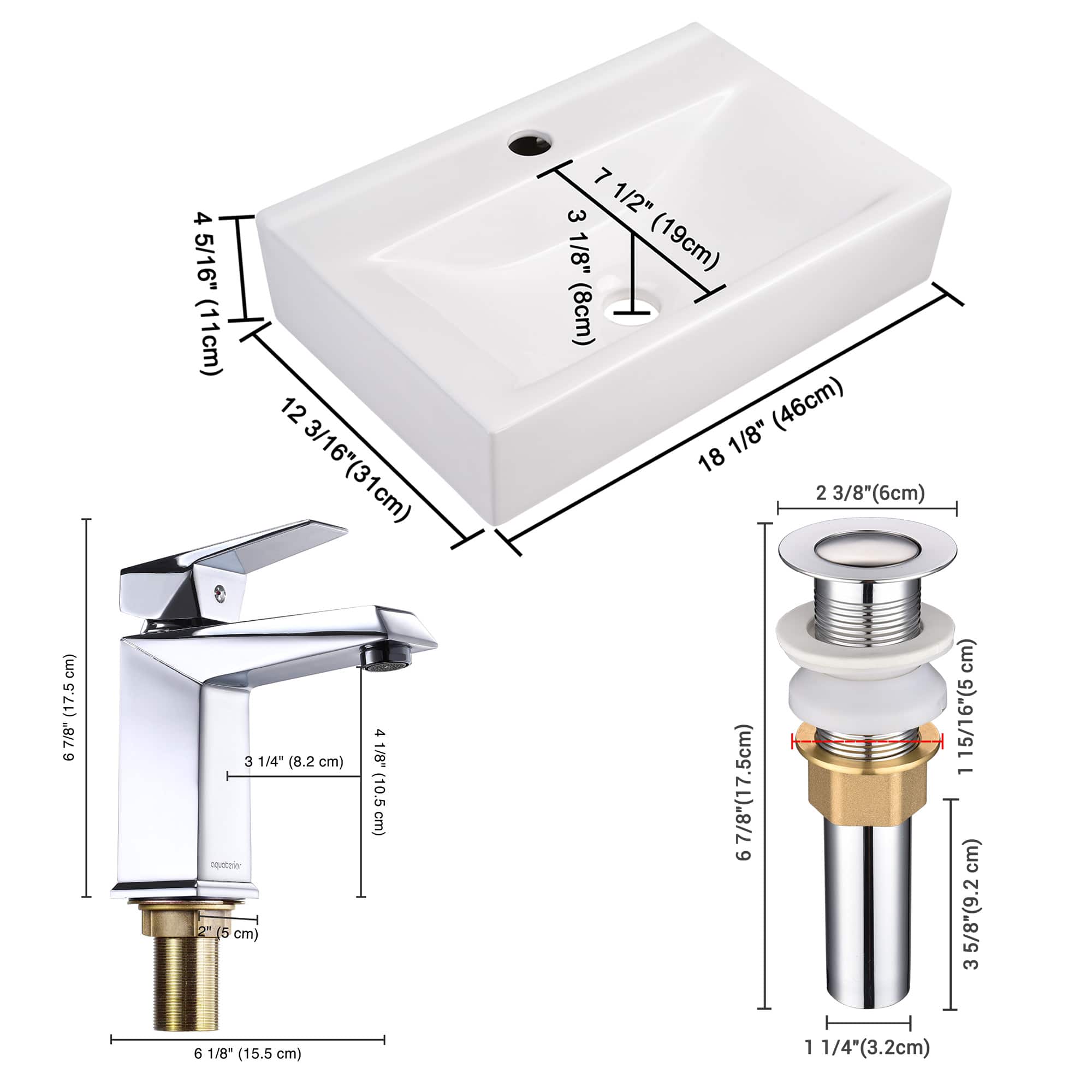Yescom 80PSKST025-F1-CHR-LO Lavatory-Faucets - View #8