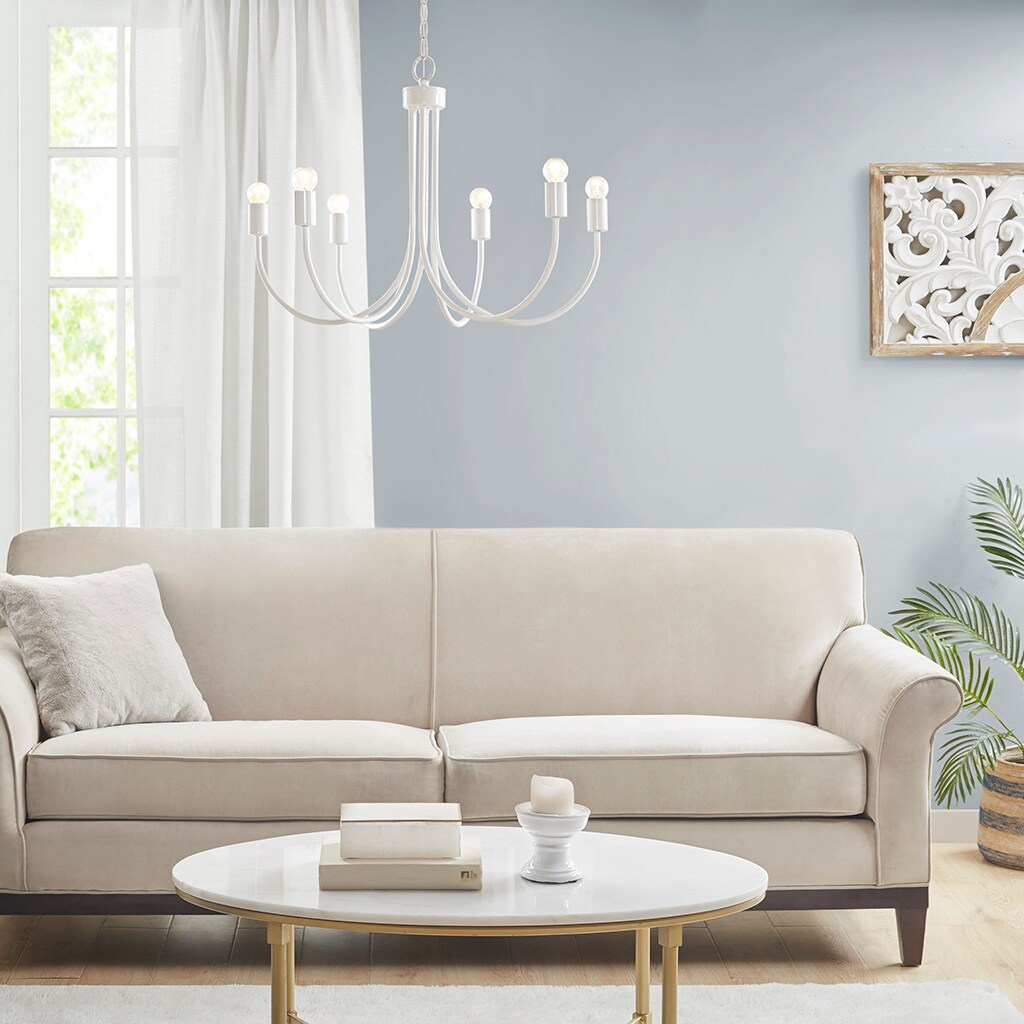 Blisstyle 6 Light Metal Chandelier modern boho vintage chandeliers over table for dining room bedroom living room kitchen entryway outdoor