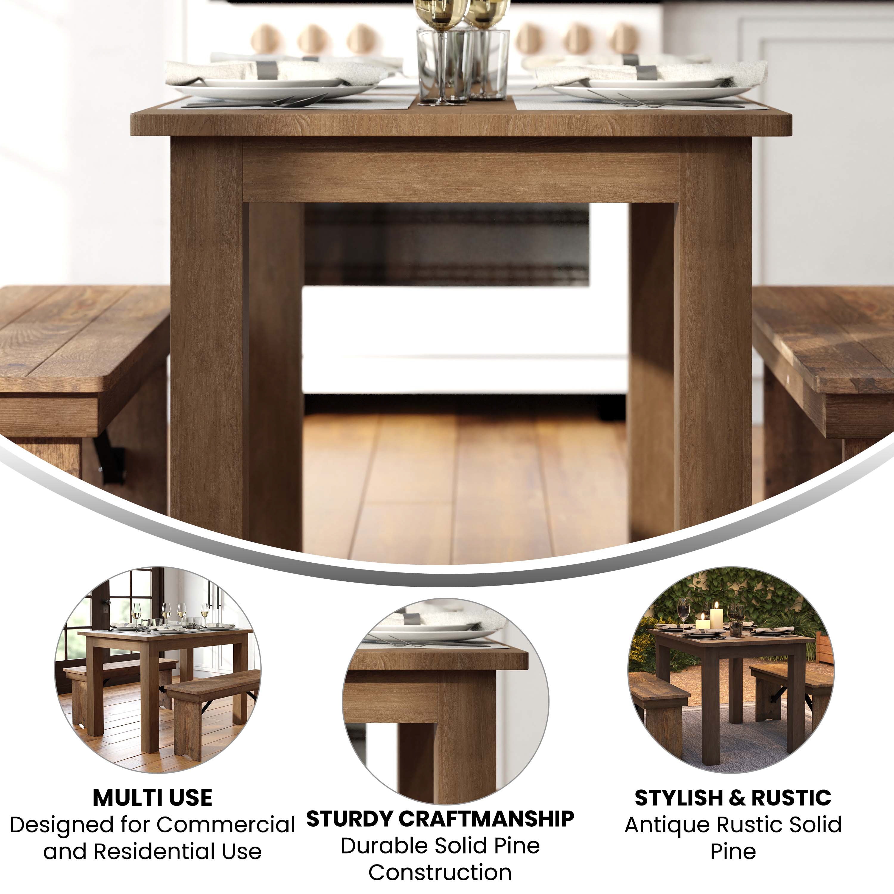 Flash Furniture 889142264699 Dining-Tables - View #3
