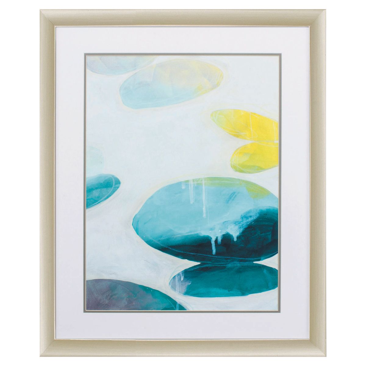 HomeRoots 365559 Gold Wood Framed 32-in H x 26-in W Coastal Wood Hand-painted Print