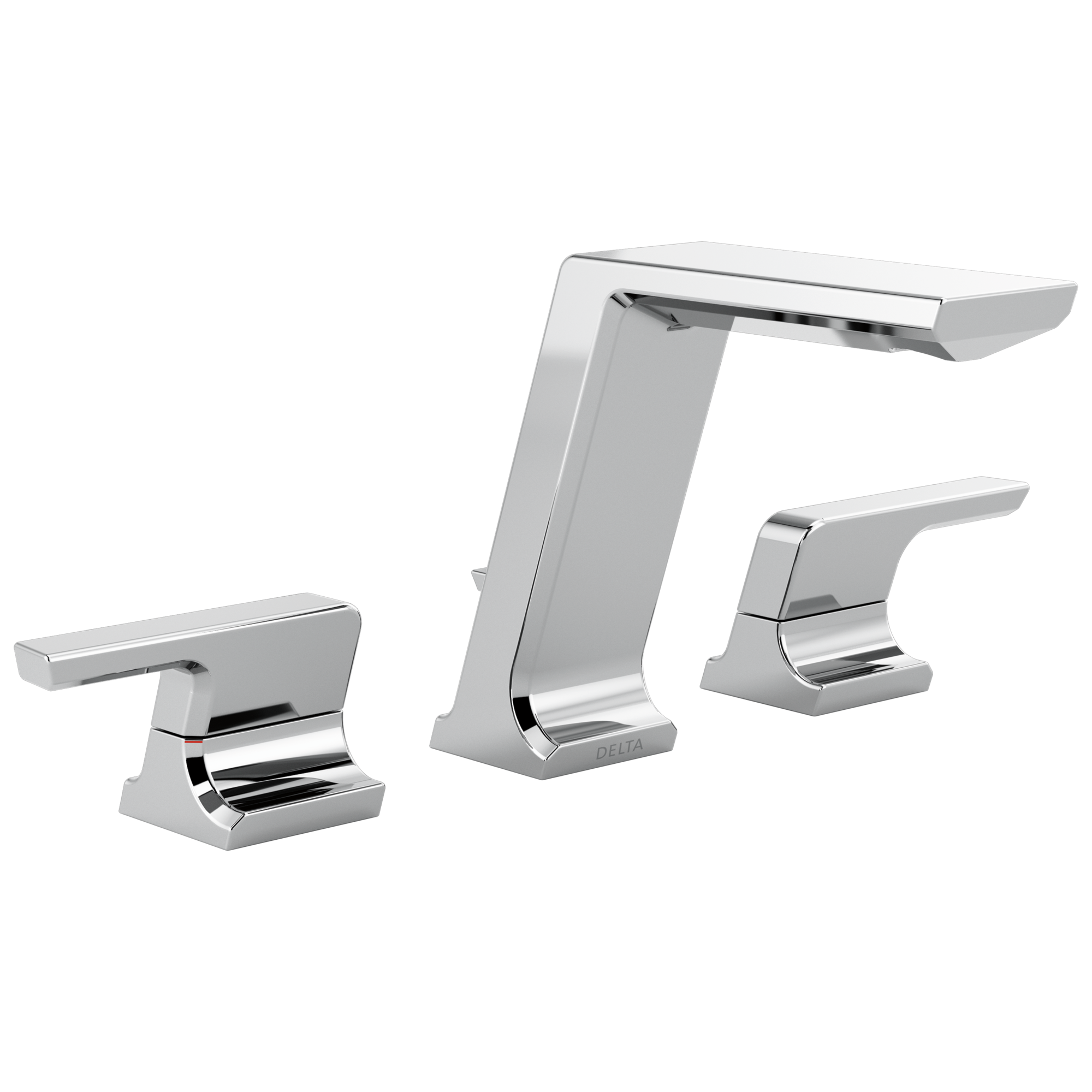 Pivotal 16" Widespread Chrome Bathroom Faucet with Modern Design