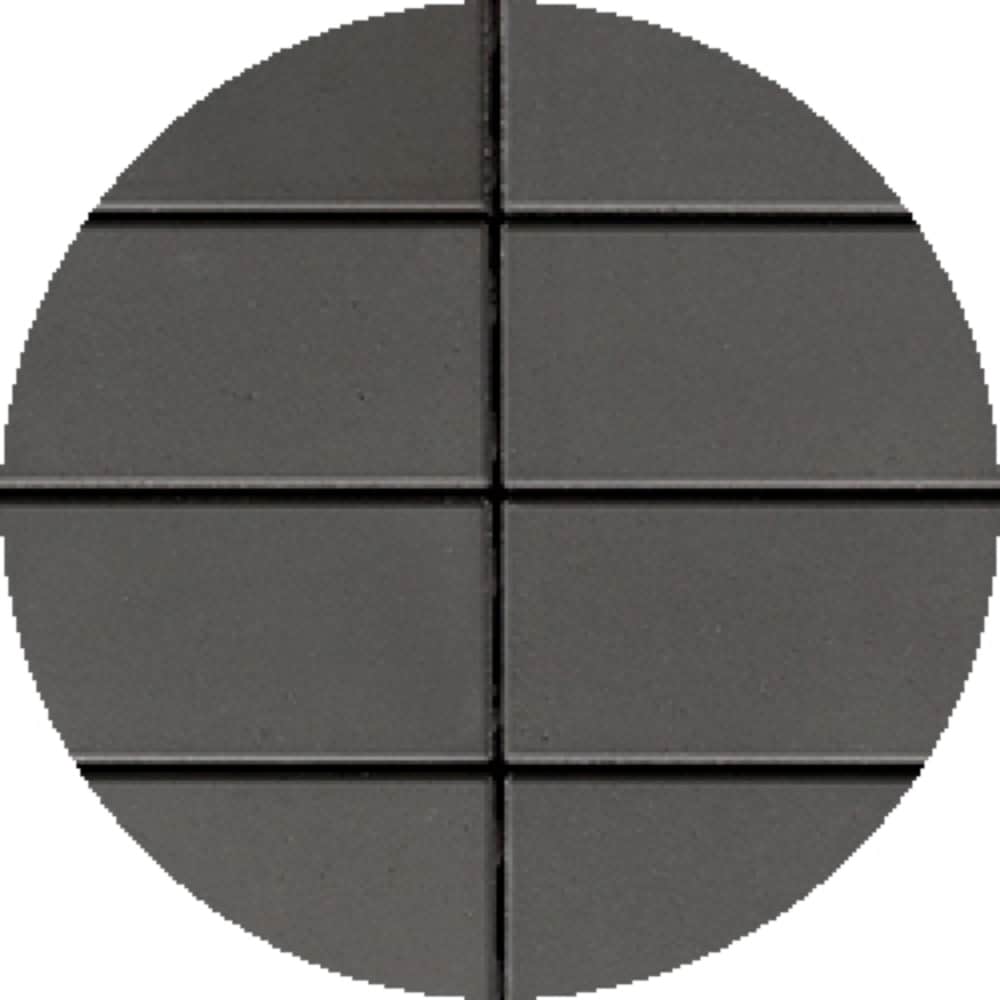 Techo-Bloc Modern Yard Milan 13-in L x 6.5-in W x 2.375-in H Onyx Black Concrete Interlocking 