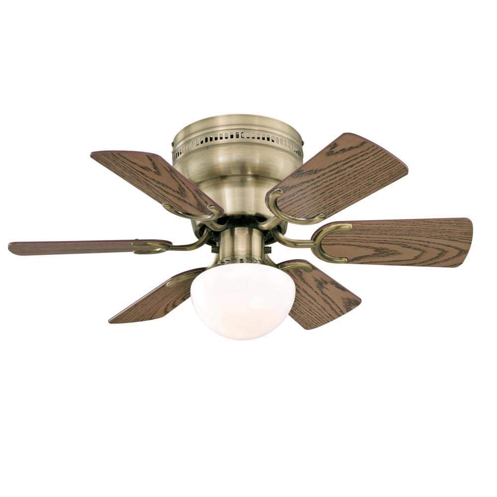 Ciata 30-in Antique Brass Indoor Ceiling Fan with Light (6-Blade 