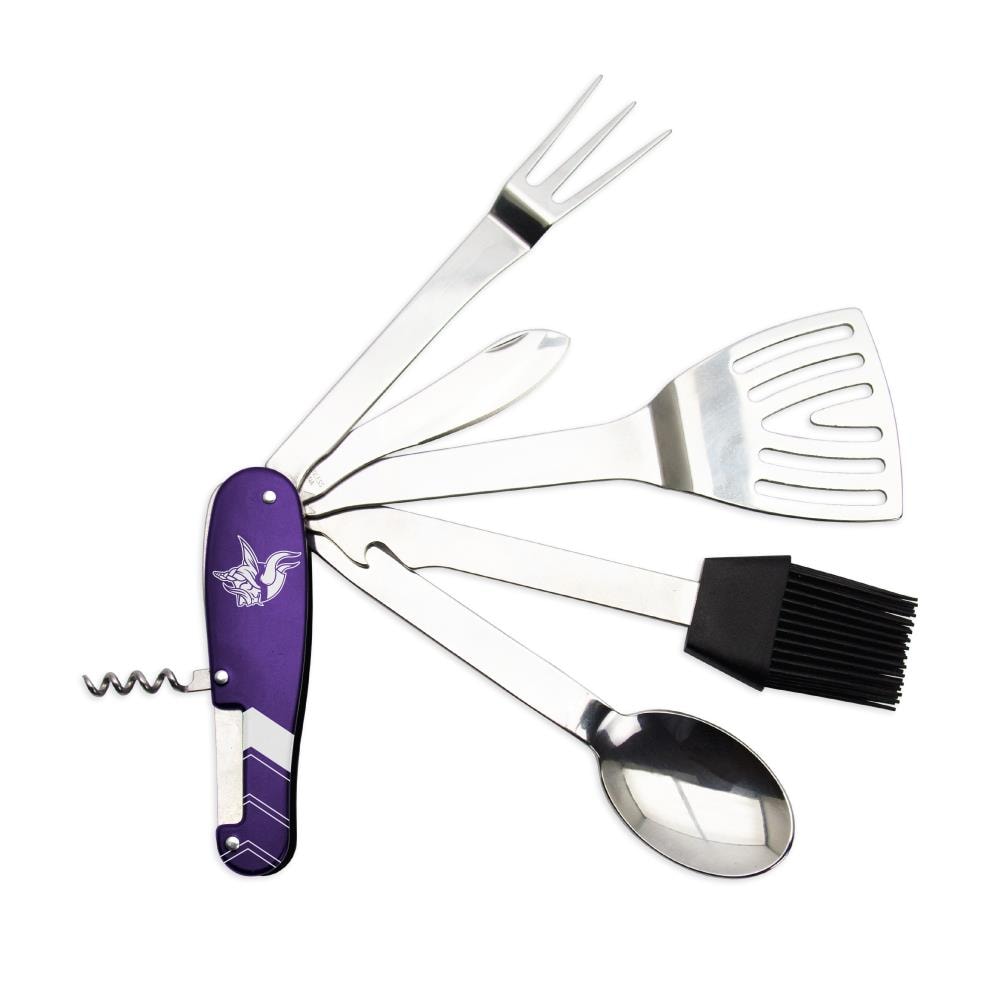 The Sports Vault BQNFL18 Minnesota Vikings BBQ Multi-Tool Aluminum Tool set