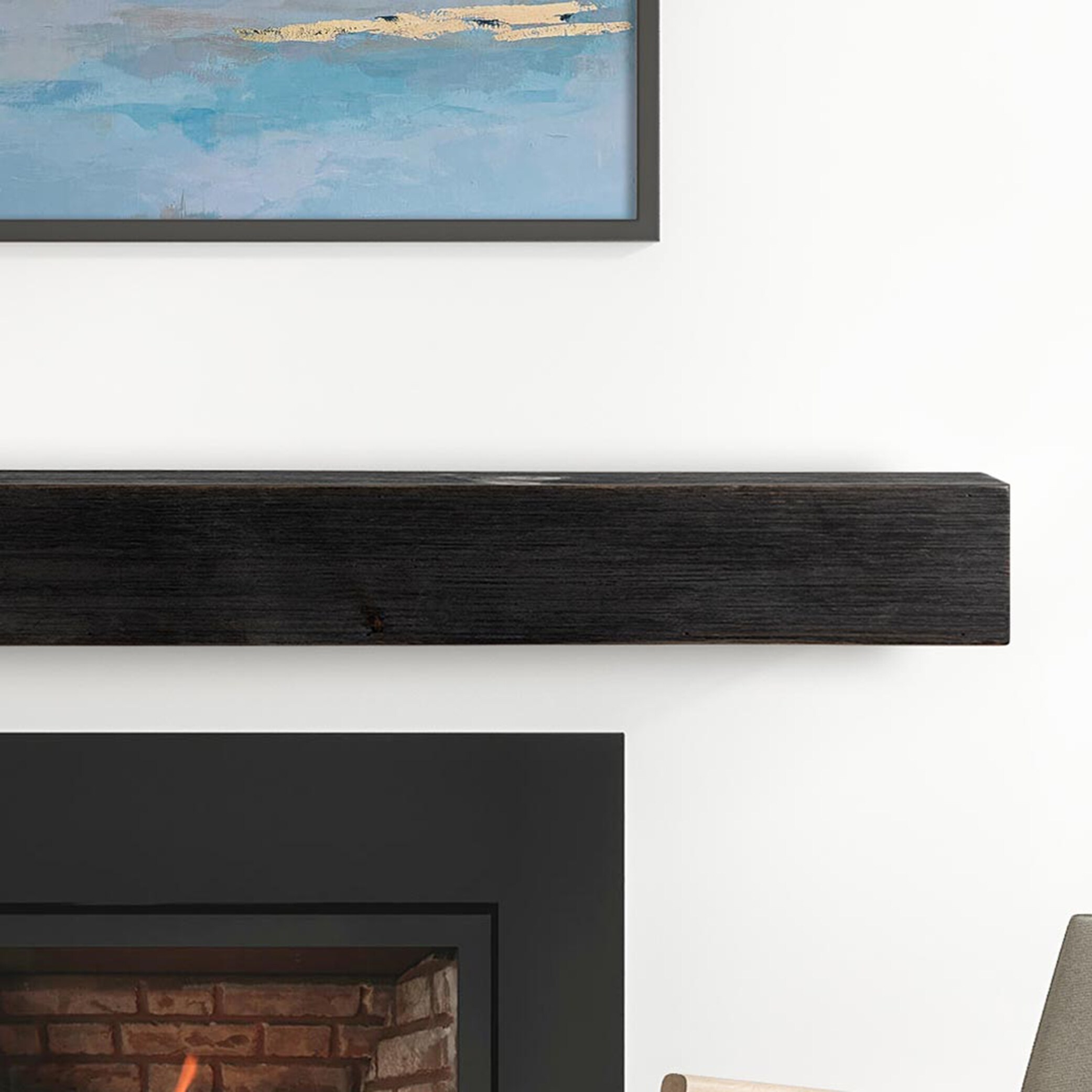 Modern Ember EASTPORT-60X6-EB Mantel-Shelves - View #3