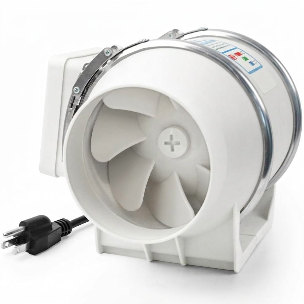 Anqtovp 4 inch inline duct fan 280 CFM high efficiency ventilation exhaust fan with copper motor for bathroom kitchen grow tent hydroponics 1 Piece