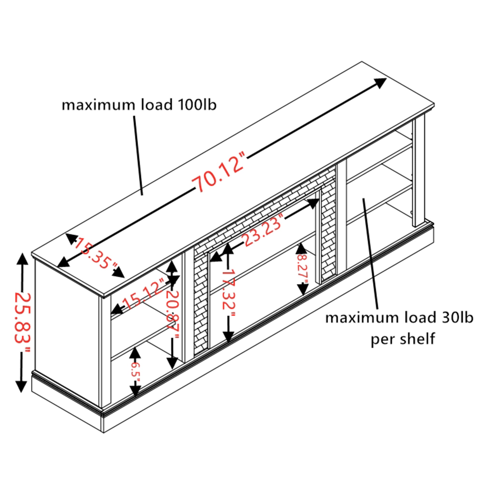 SINOFURN SYC160030BN Tv-Stands - View #3