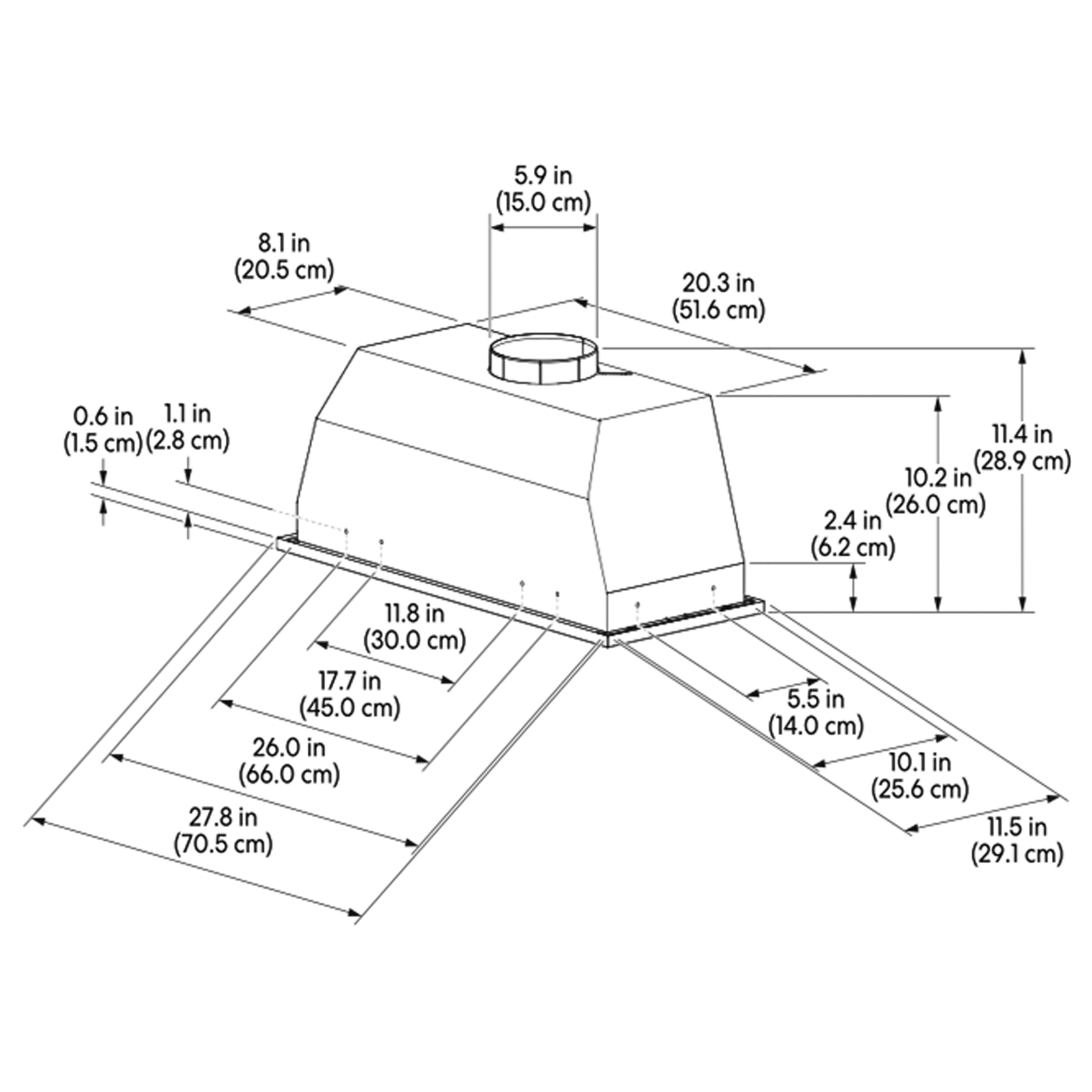 AKDY RH0666-1 Undercabinet-Range-Hoods - View #7