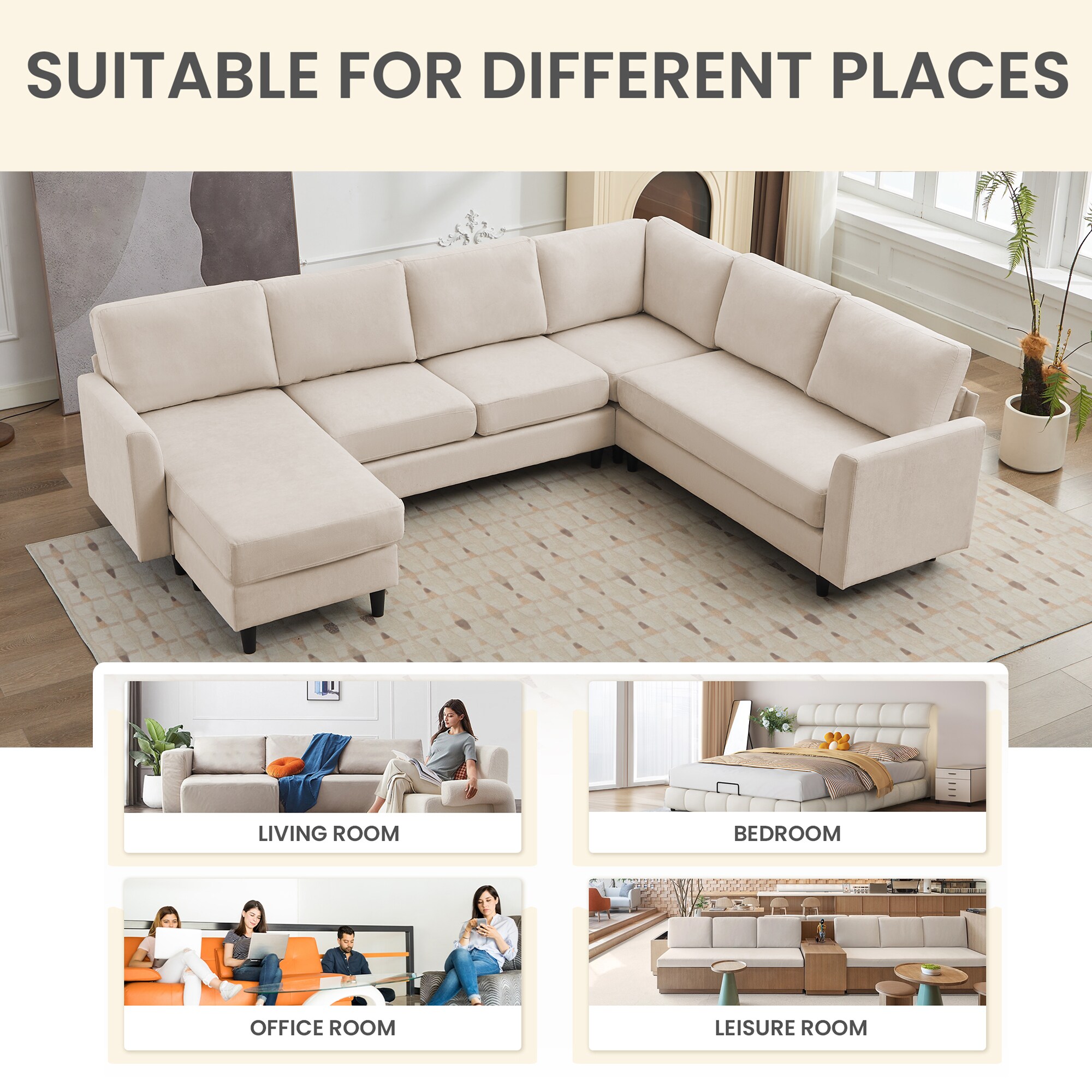 VOUA SAF-XNE4R2G-BE Sofas-Loveseats - View #7