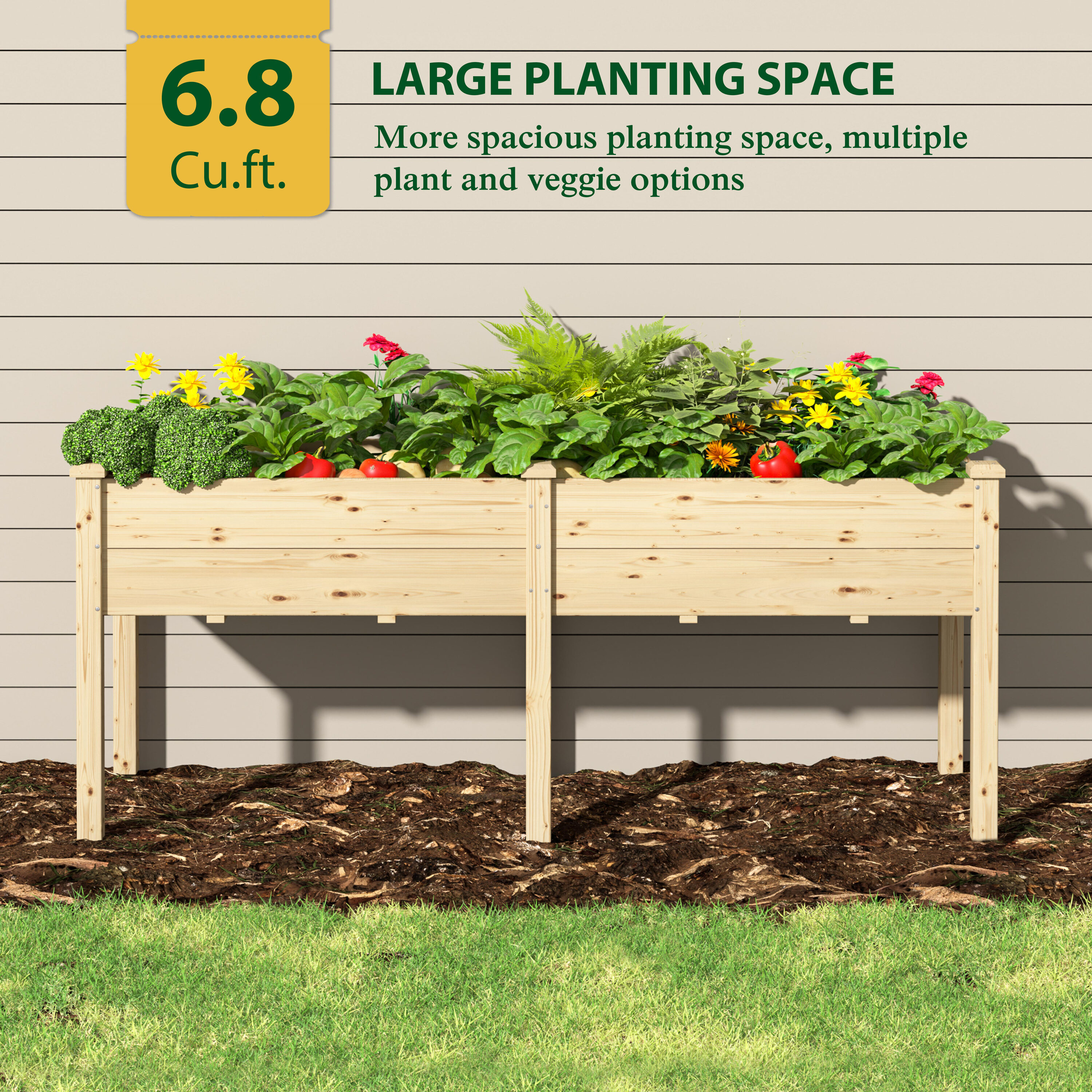 VEIKOUS PG0102-84-02GE Raised-Garden-Beds - View #6