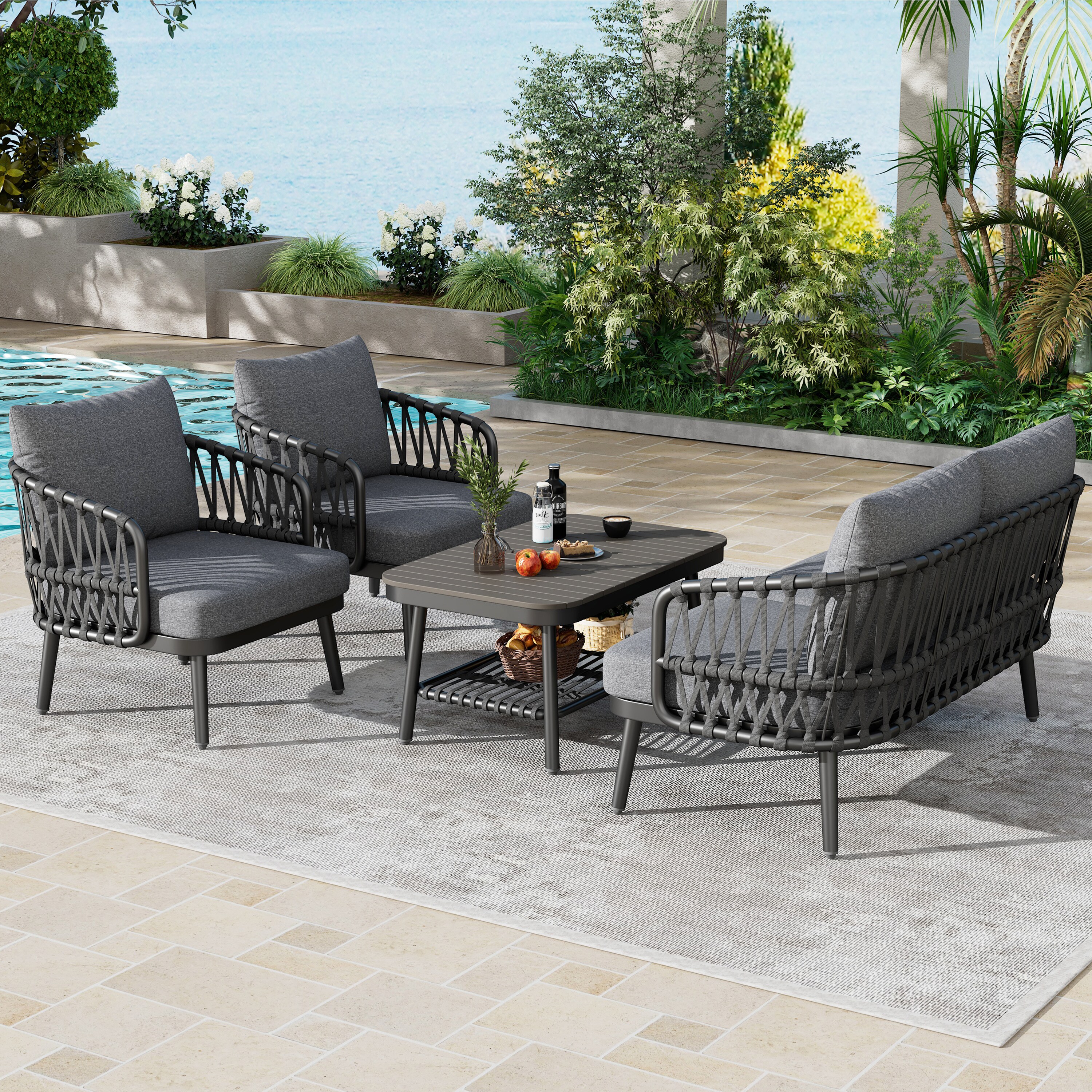 GZMR GZ-458G-26Q148 Patio-Conversation-Sets - View #4