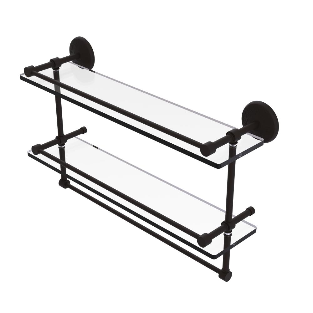 Allied Brass MC-2TB/22-GAL-ORB Monte Carlo Oil-rubbed Bronze 2 -Tier Wall mount Bathroom Shelf ( 22-in x 12-in x 5-in )